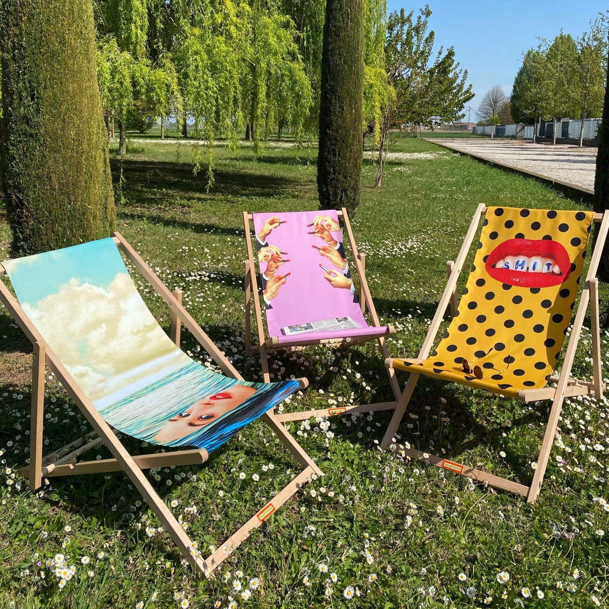Leżak SHIT żółty Seletti Eye on Design