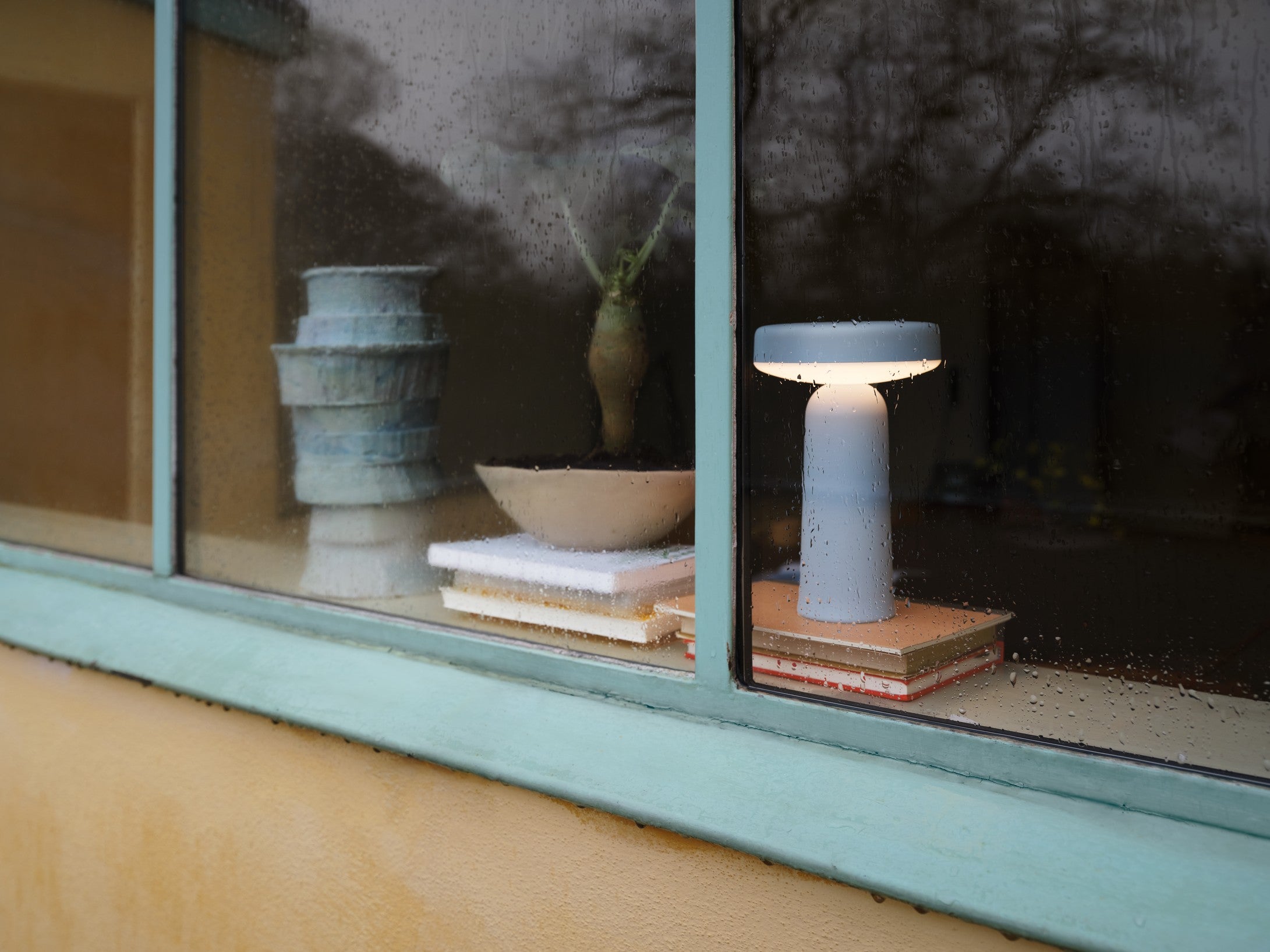 Přenosná venkovní lampa EASE modrá