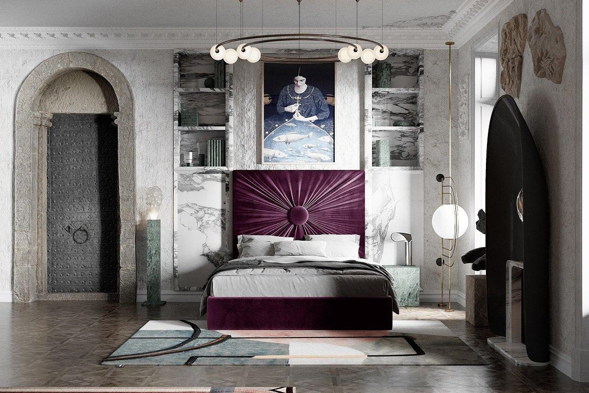 Łóżko tapicerowane OBJECT zielone Happy Barok Eye on Design