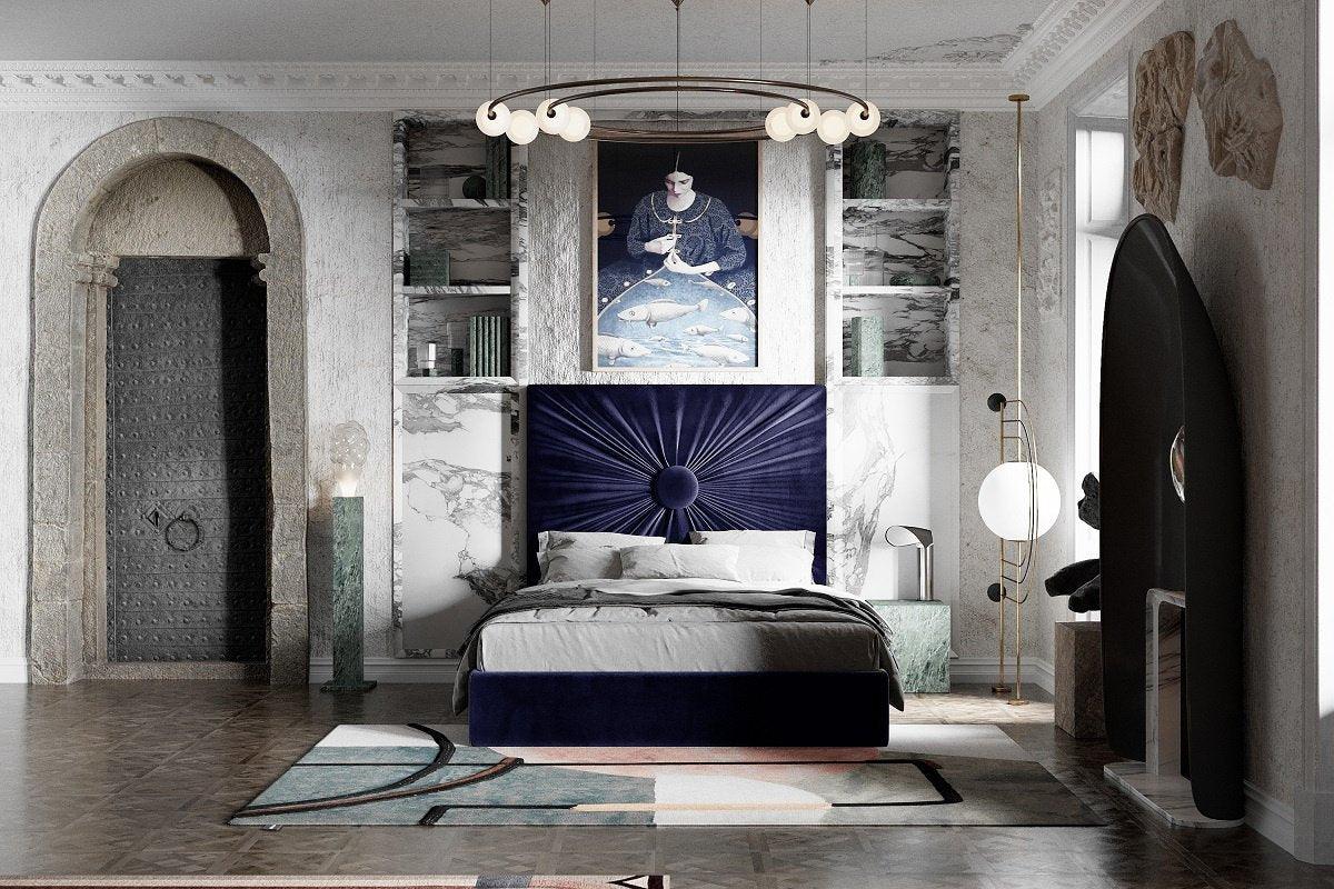 Łóżko tapicerowane OBJECT zielone Happy Barok Eye on Design