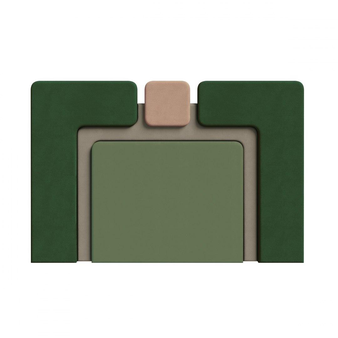 Łóżko tapicerowane PLUM 6 zielony Happy Barok Eye on Design