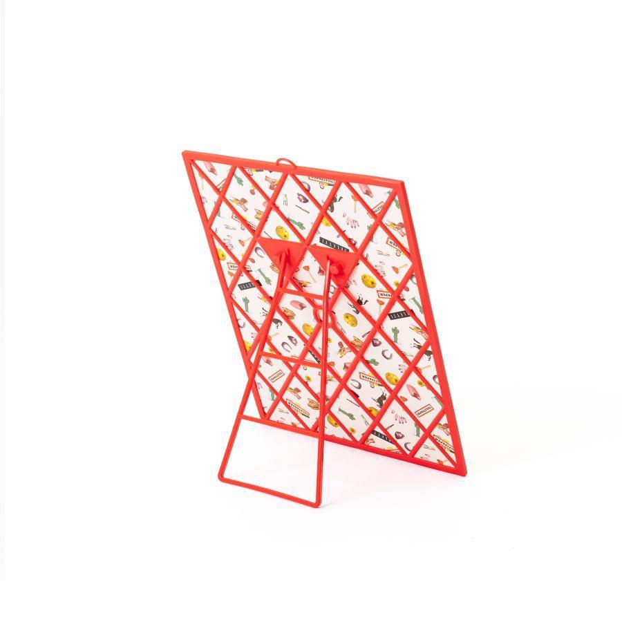 Lusterko HONEY w czerwonej ramce Seletti Eye on Design