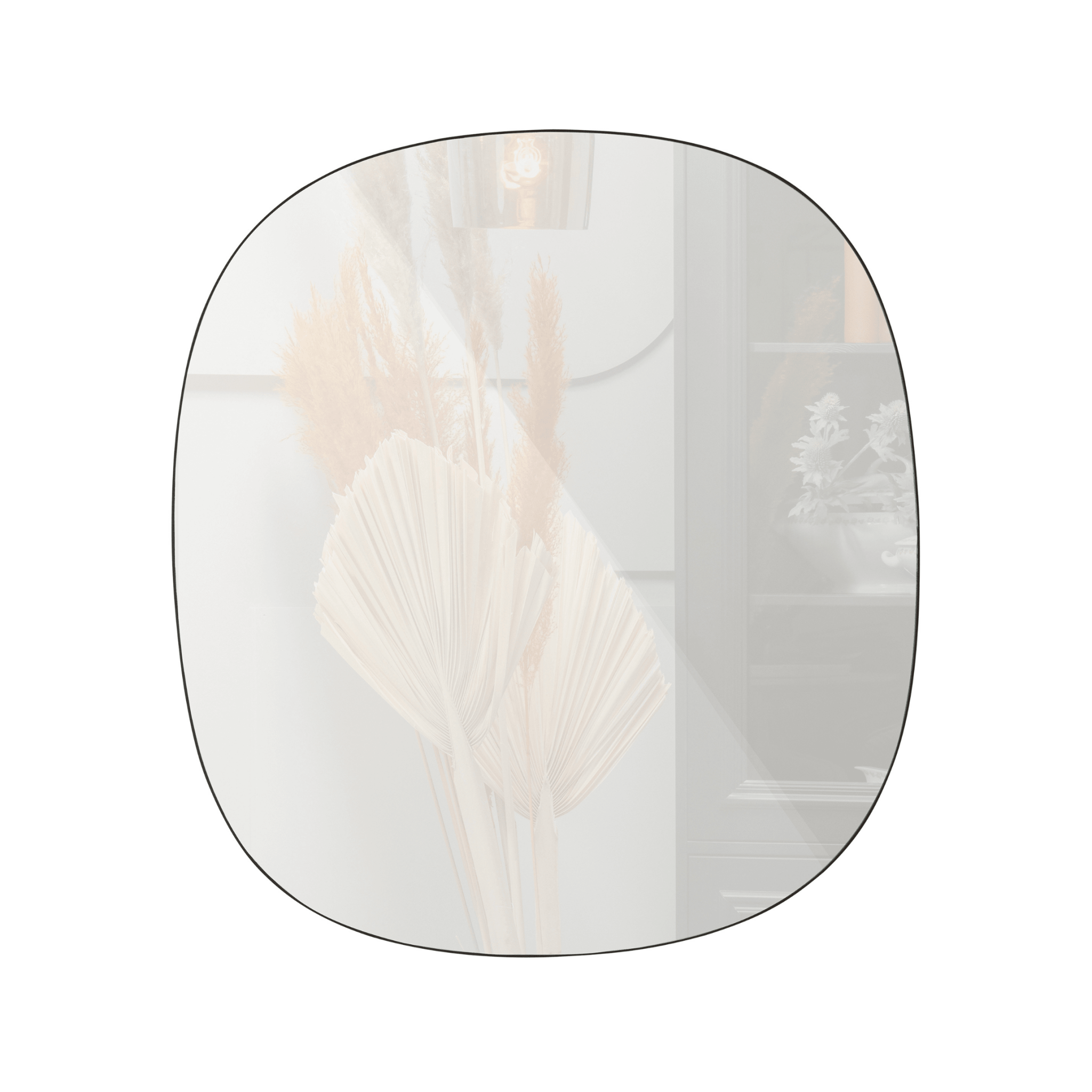 Lustro kwadratowe PHILOU czarna rama Woood Exclusive Eye on Design