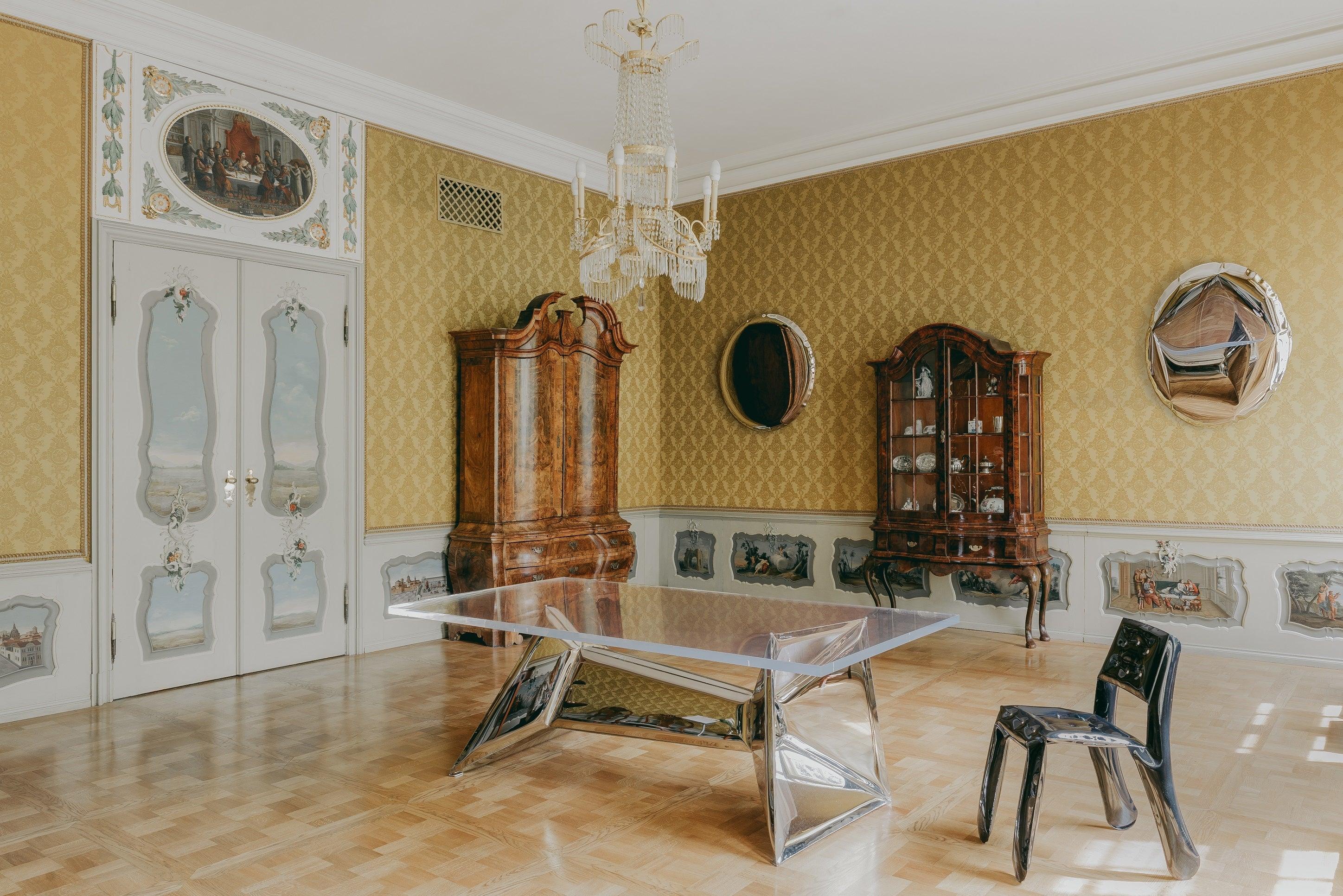 Lustro OKO aurum jasnozłoty Zieta Studio Eye on Design