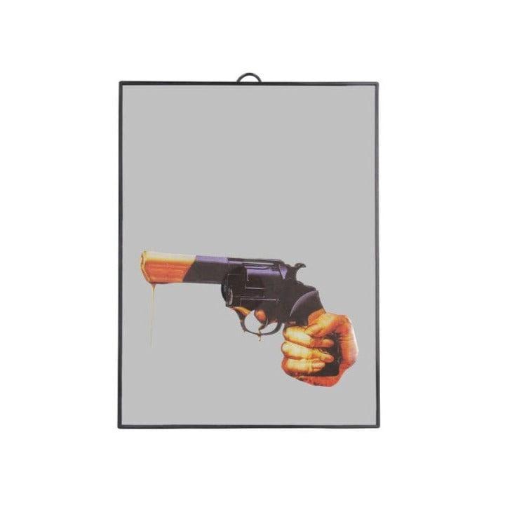 Lustro REVOLVER w czarnej ramce Seletti Eye on Design