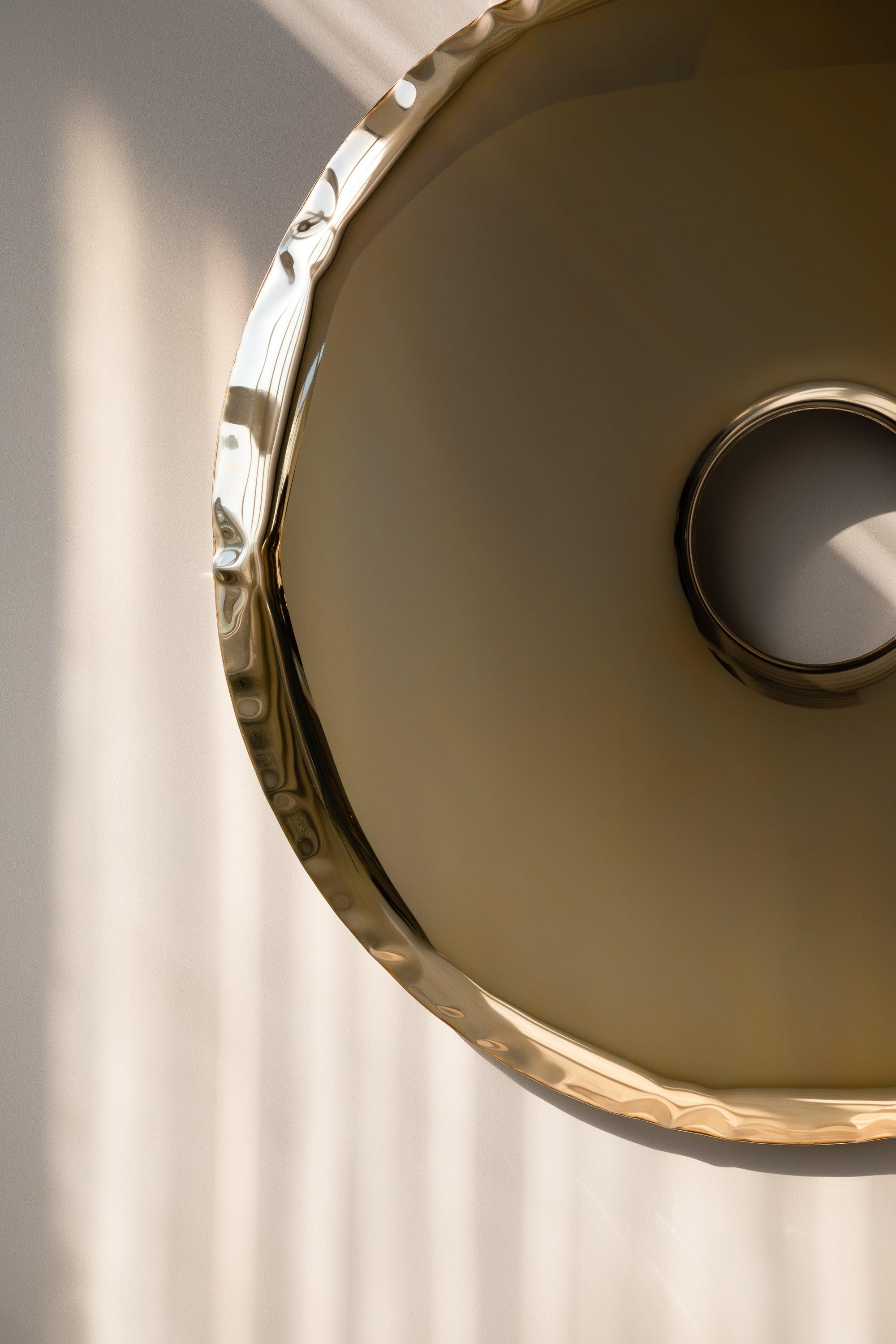 Lustro RONDO aurum jasnozłoty Zieta Studio Eye on Design