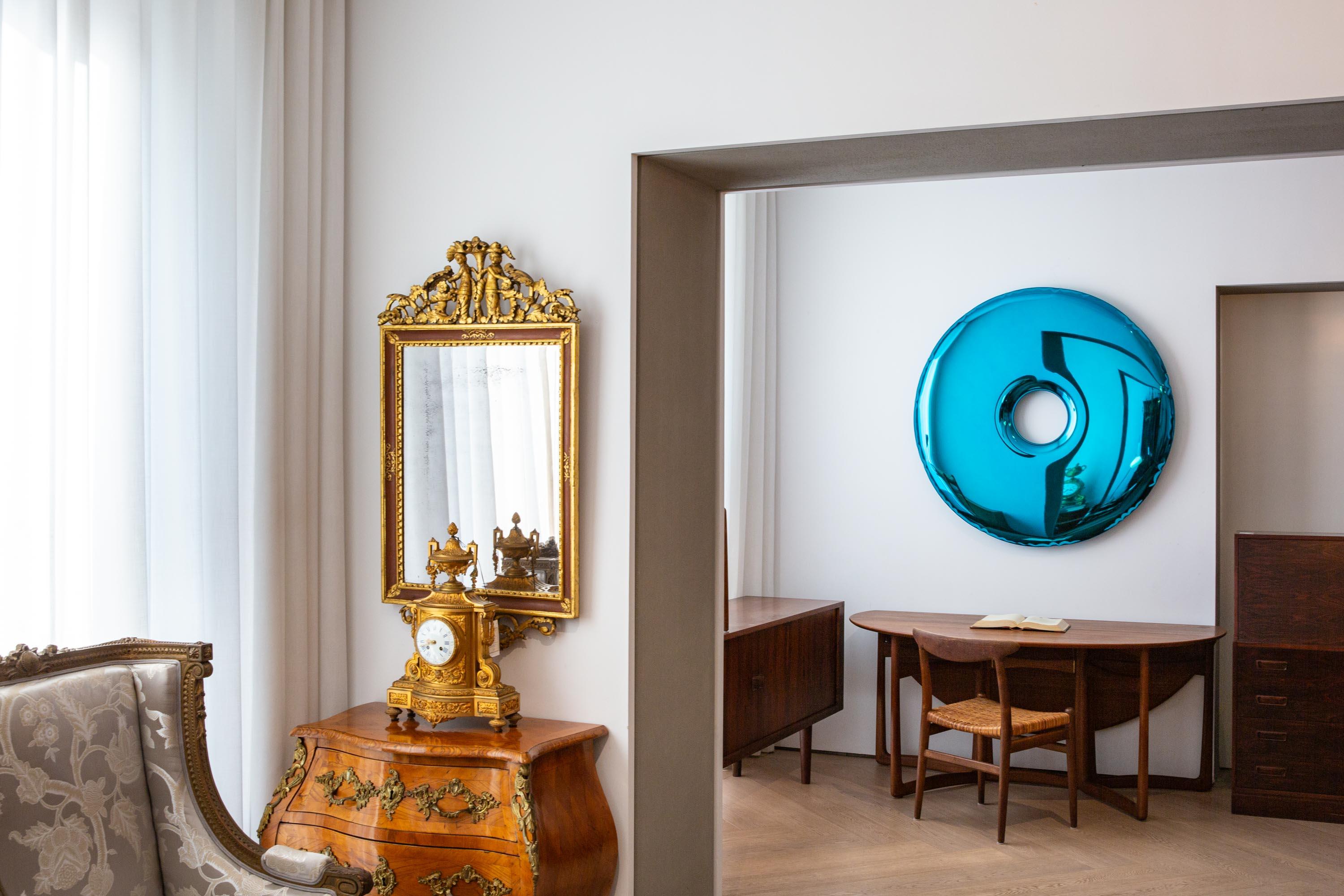 Lustro RONDO gradient szafir Zieta Studio Eye on Design