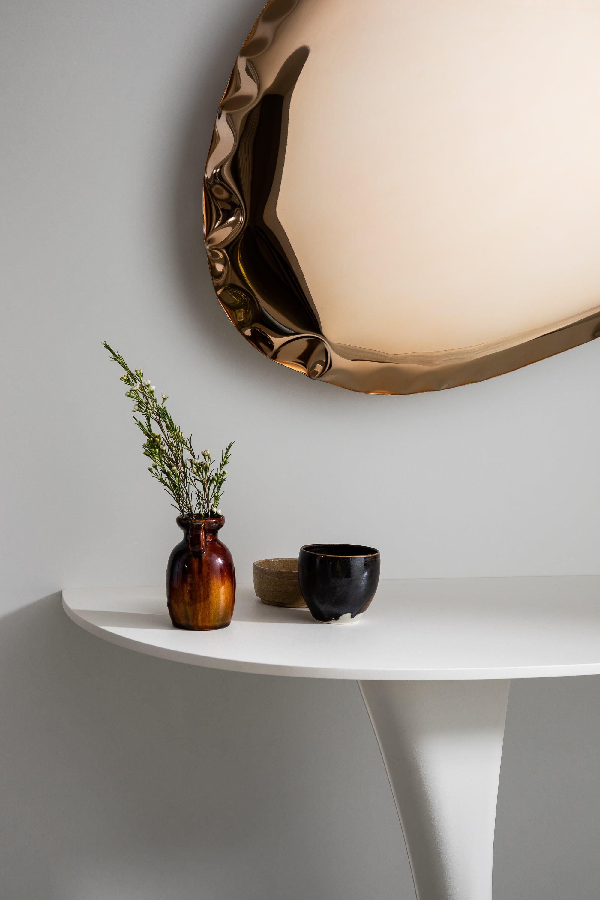 Lustro TAFLA O aurum różowe złoto Zieta Studio Eye on Design