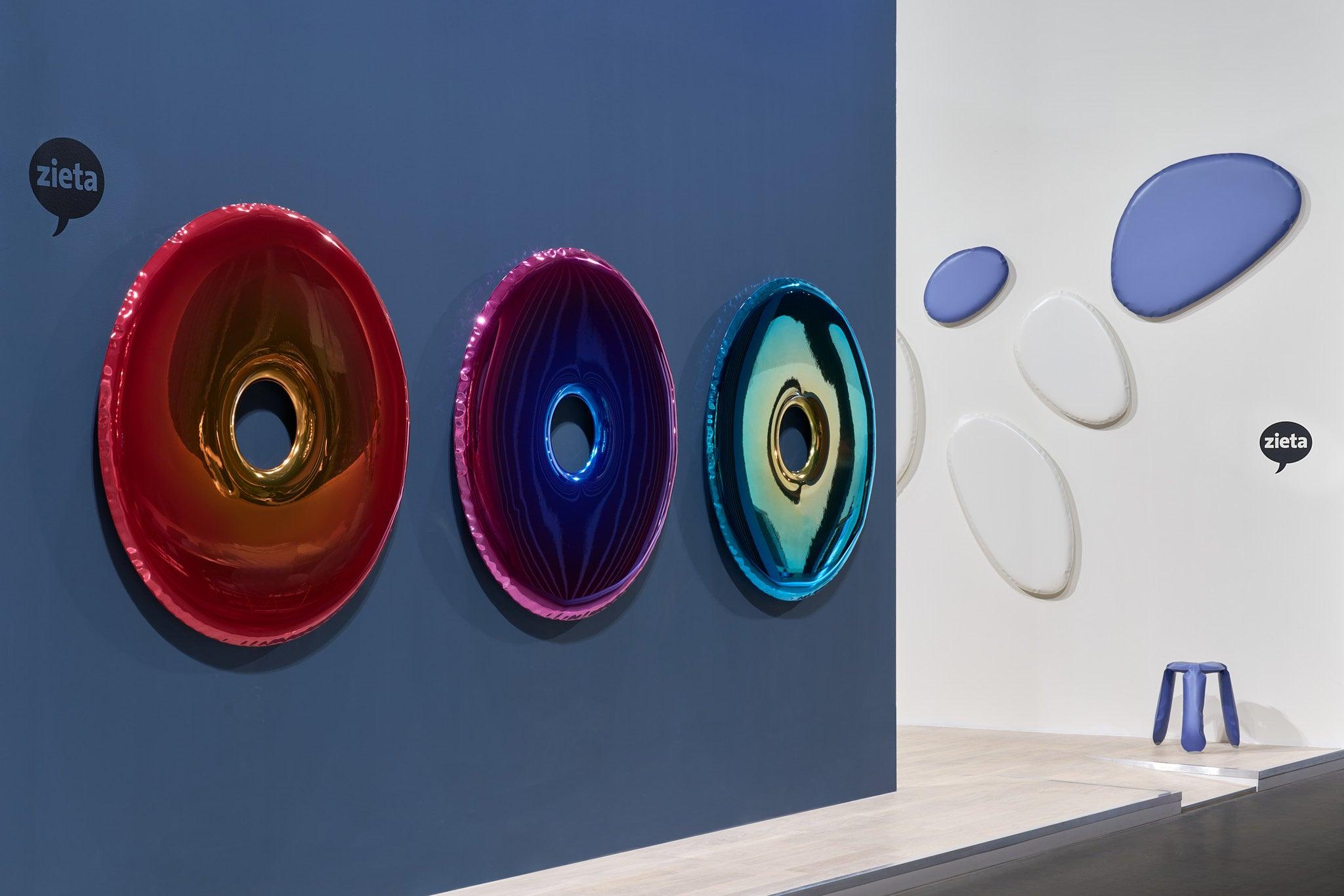 Lustro TAFLA O cotton candy biały mat Zieta Studio Eye on Design