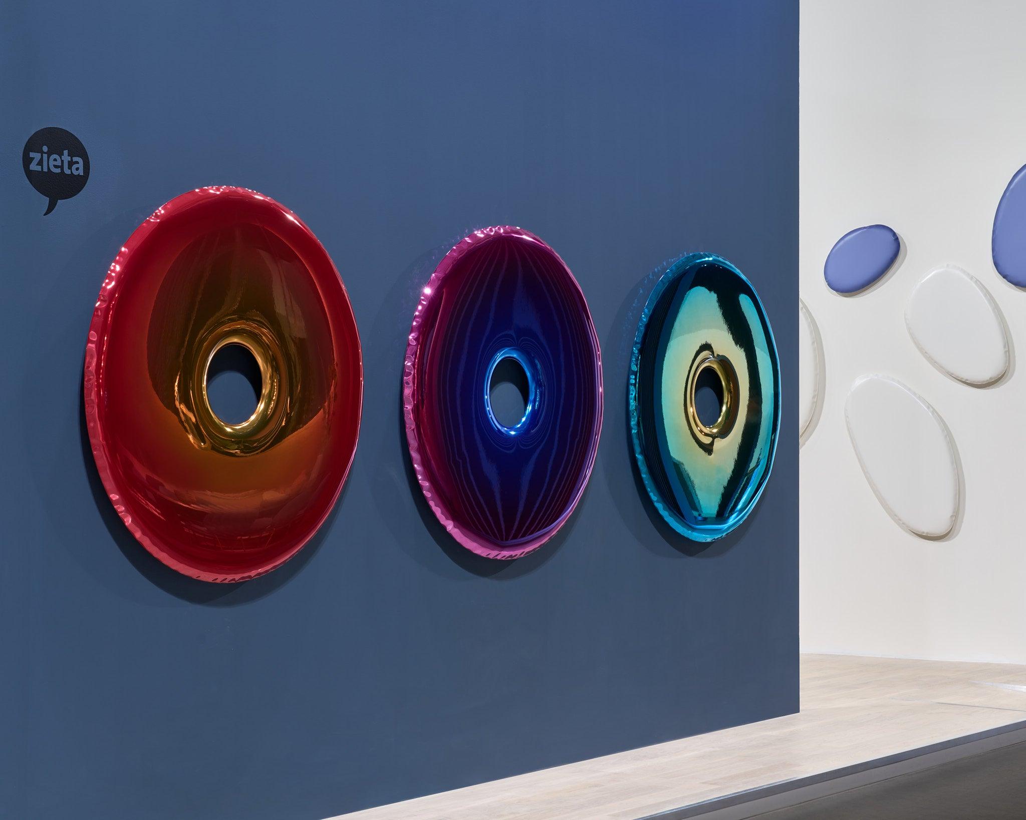 Lustro TAFLA O cotton candy niebieski mat Zieta Studio Eye on Design