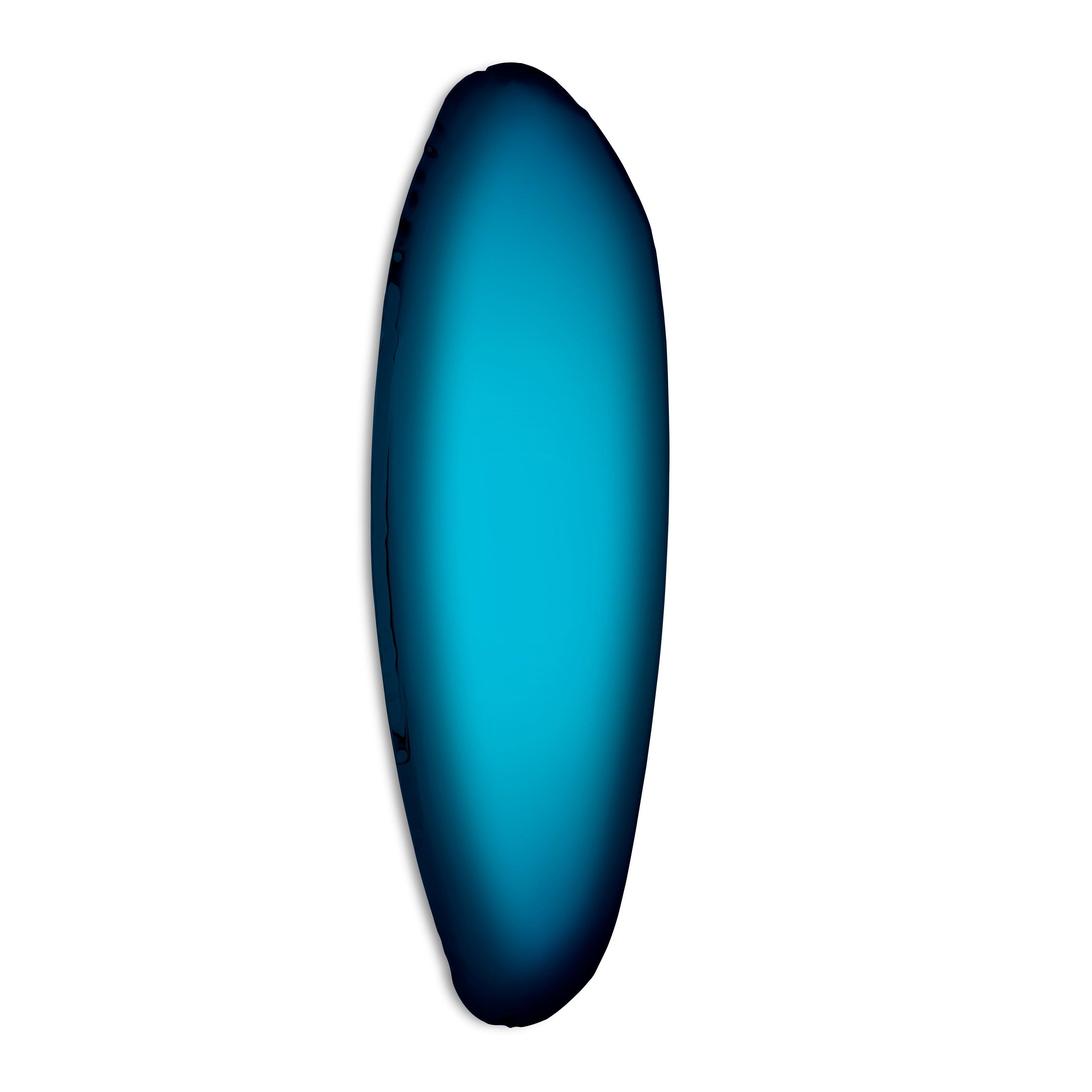 Lustro TAFLA O gradient kosmiczny błękit Zieta Studio O1 Eye on Design