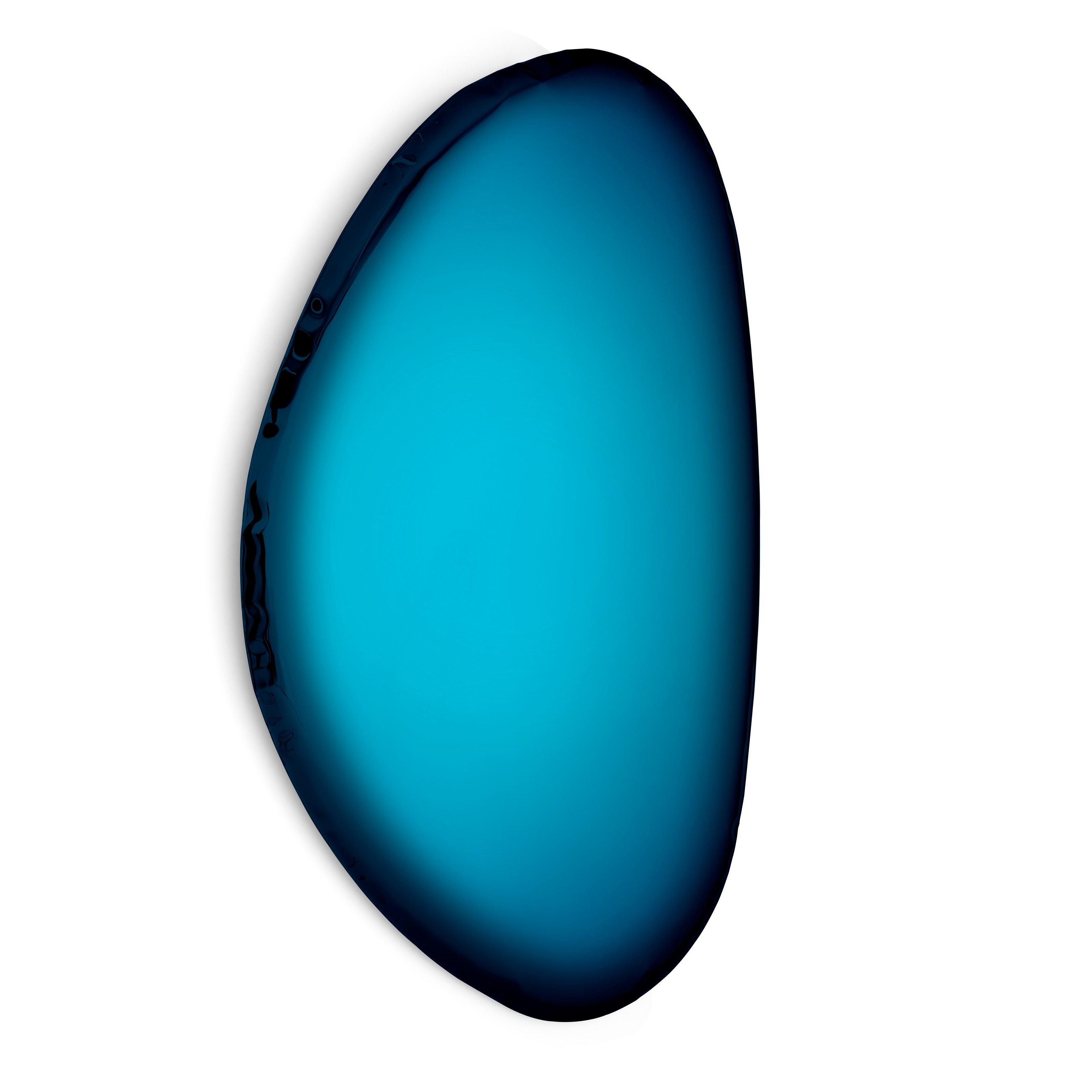 Lustro TAFLA O gradient kosmiczny błękit Zieta Studio O2 Eye on Design
