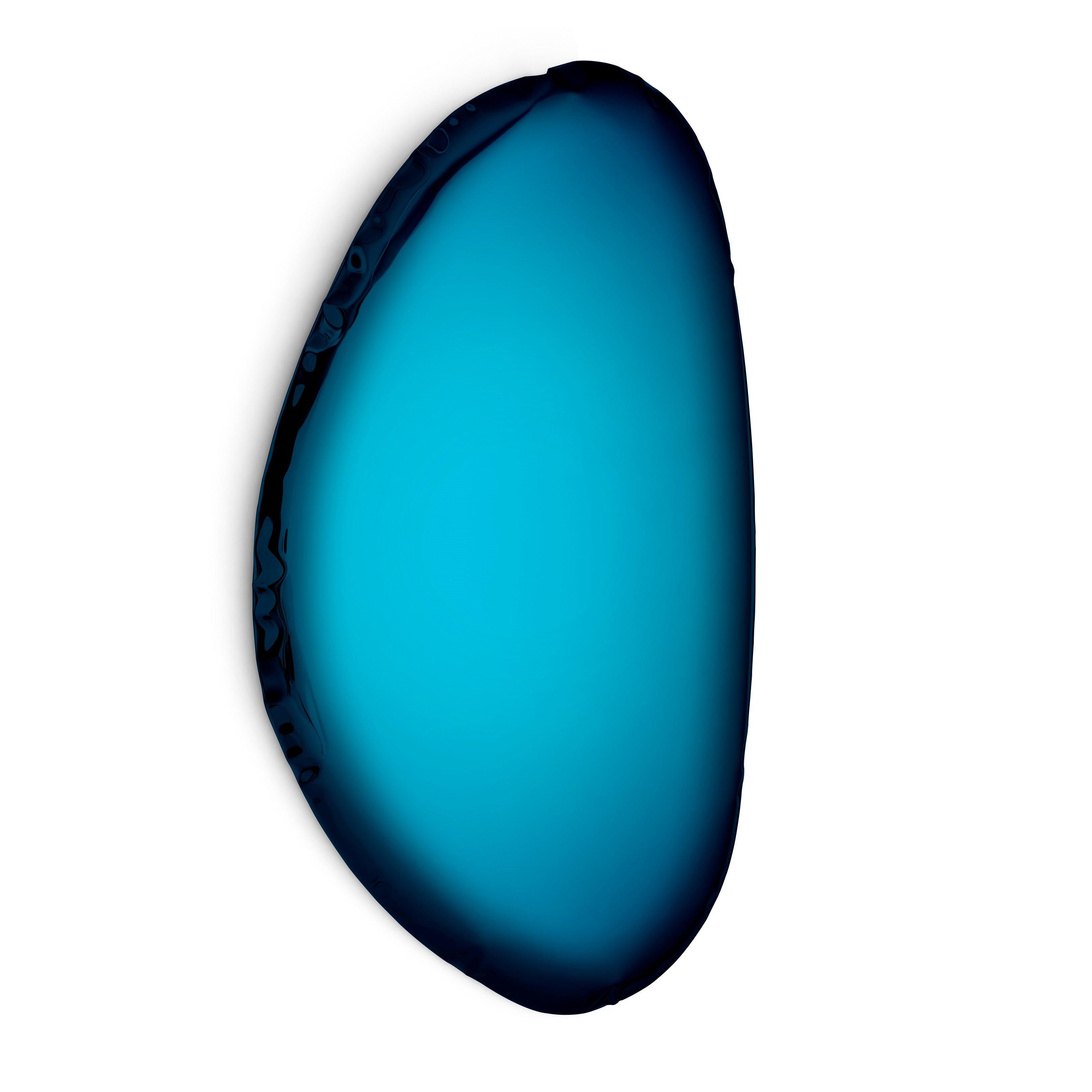 Lustro TAFLA O gradient kosmiczny błękit Zieta Studio O3 Eye on Design