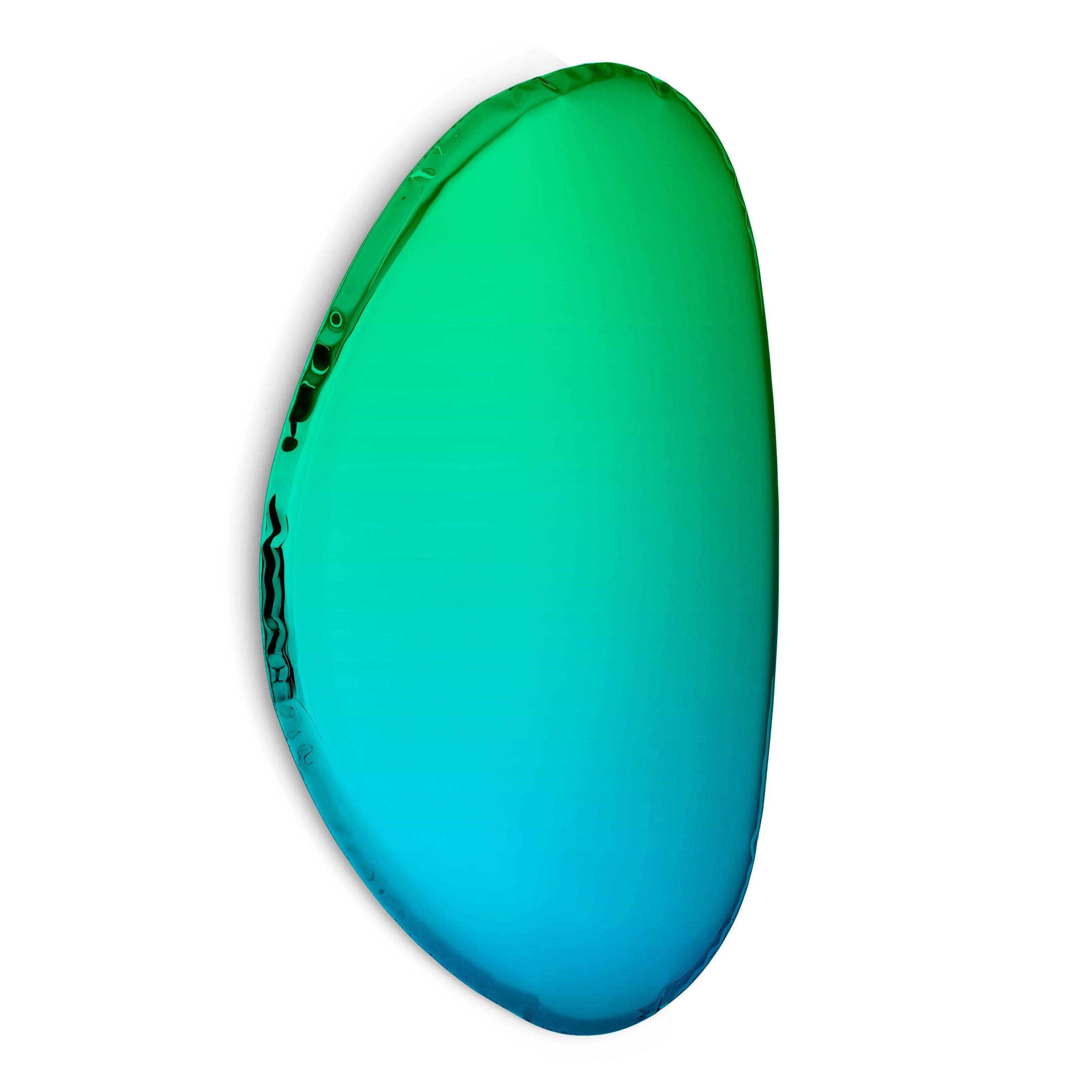 Lustro TAFLA O gradient szmaragd/szafir Zieta Studio O2 Eye on Design