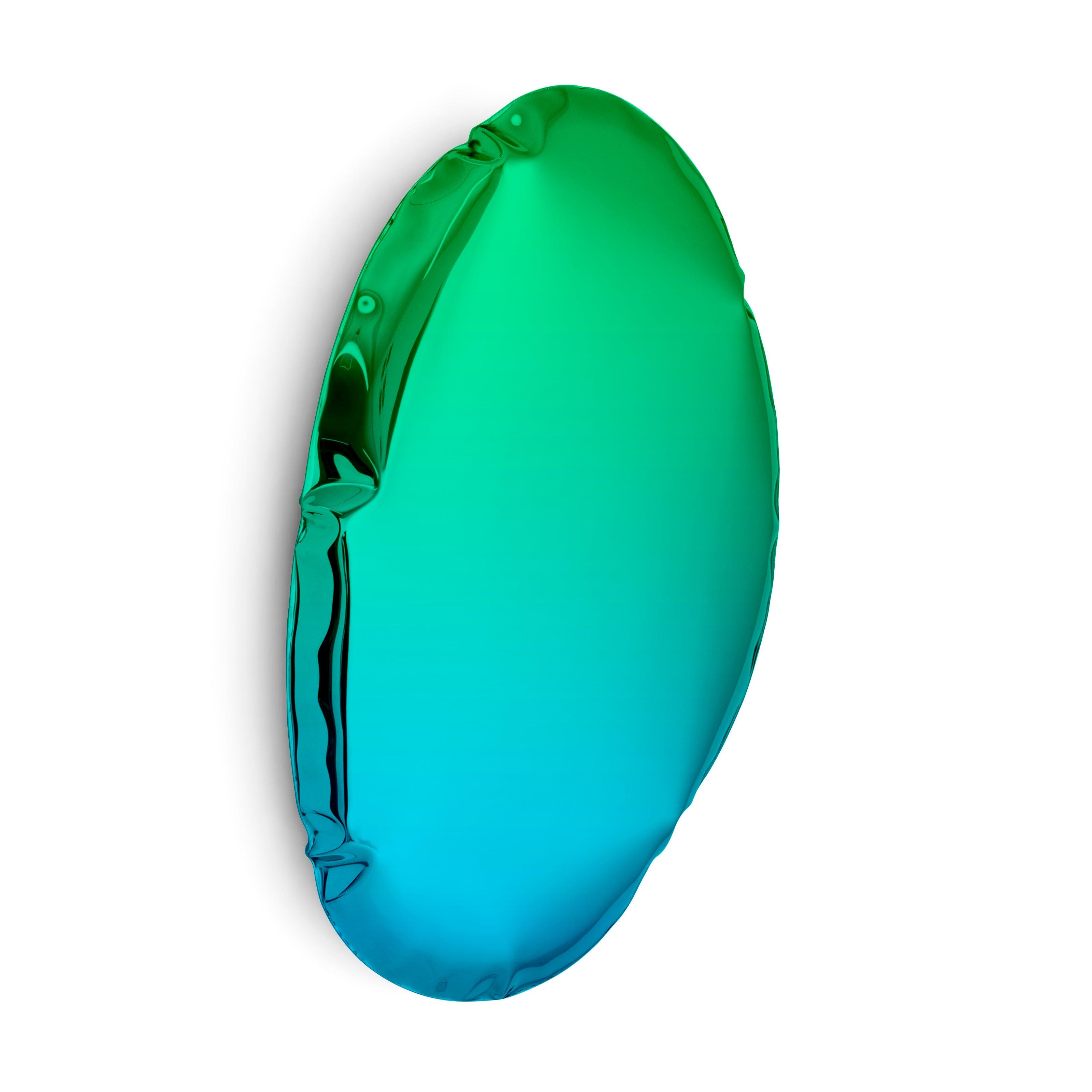Lustro TAFLA O gradient szmaragd/szafir Zieta Studio O5 Eye on Design