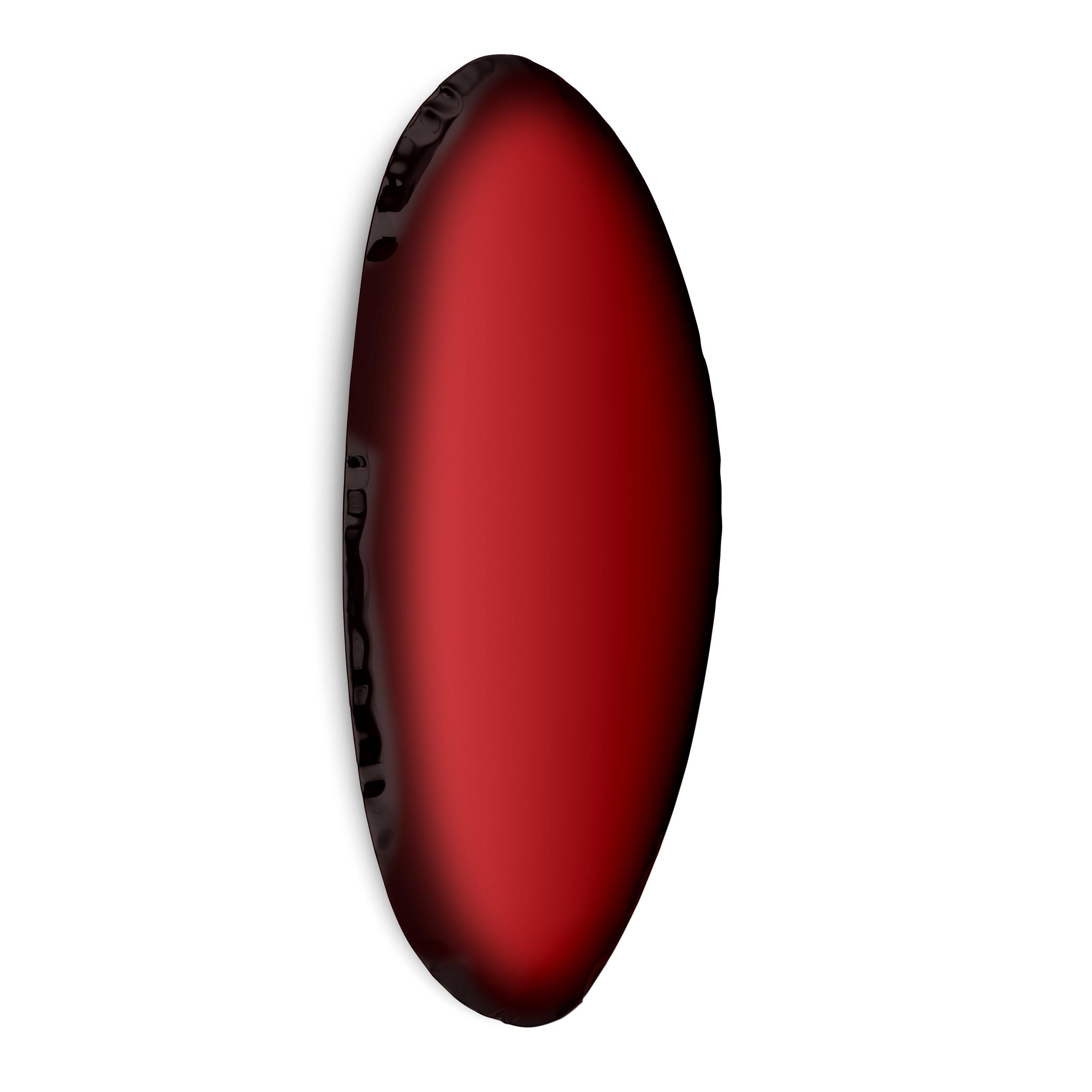 Lustro TAFLA O transitions czerwony rubin Zieta Studio O4 Eye on Design