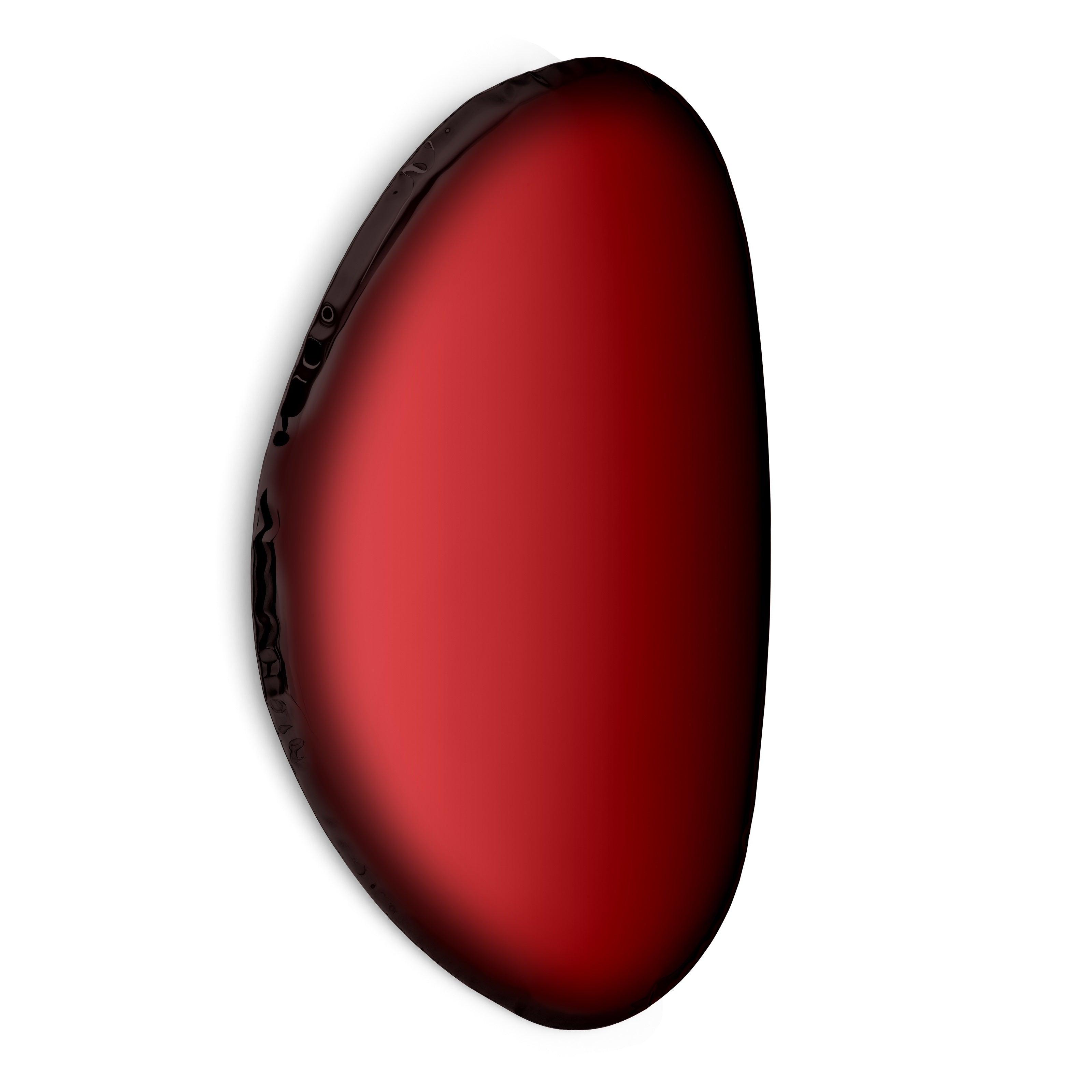 Lustro TAFLA O transitions czerwony rubin Zieta Studio O2 Eye on Design