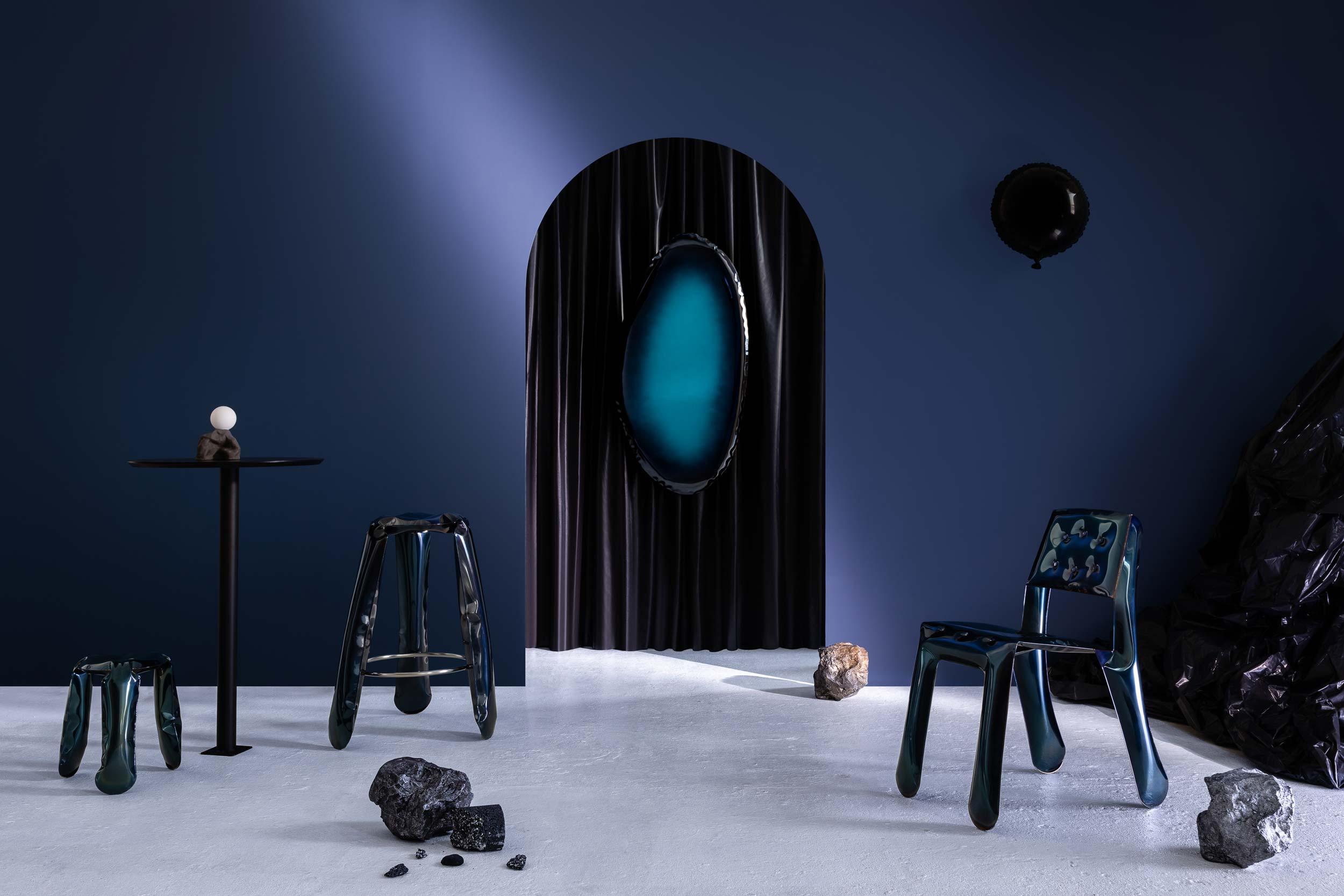 Lustro TAFLA Q transitions ciemna materia Zieta Studio Eye on Design