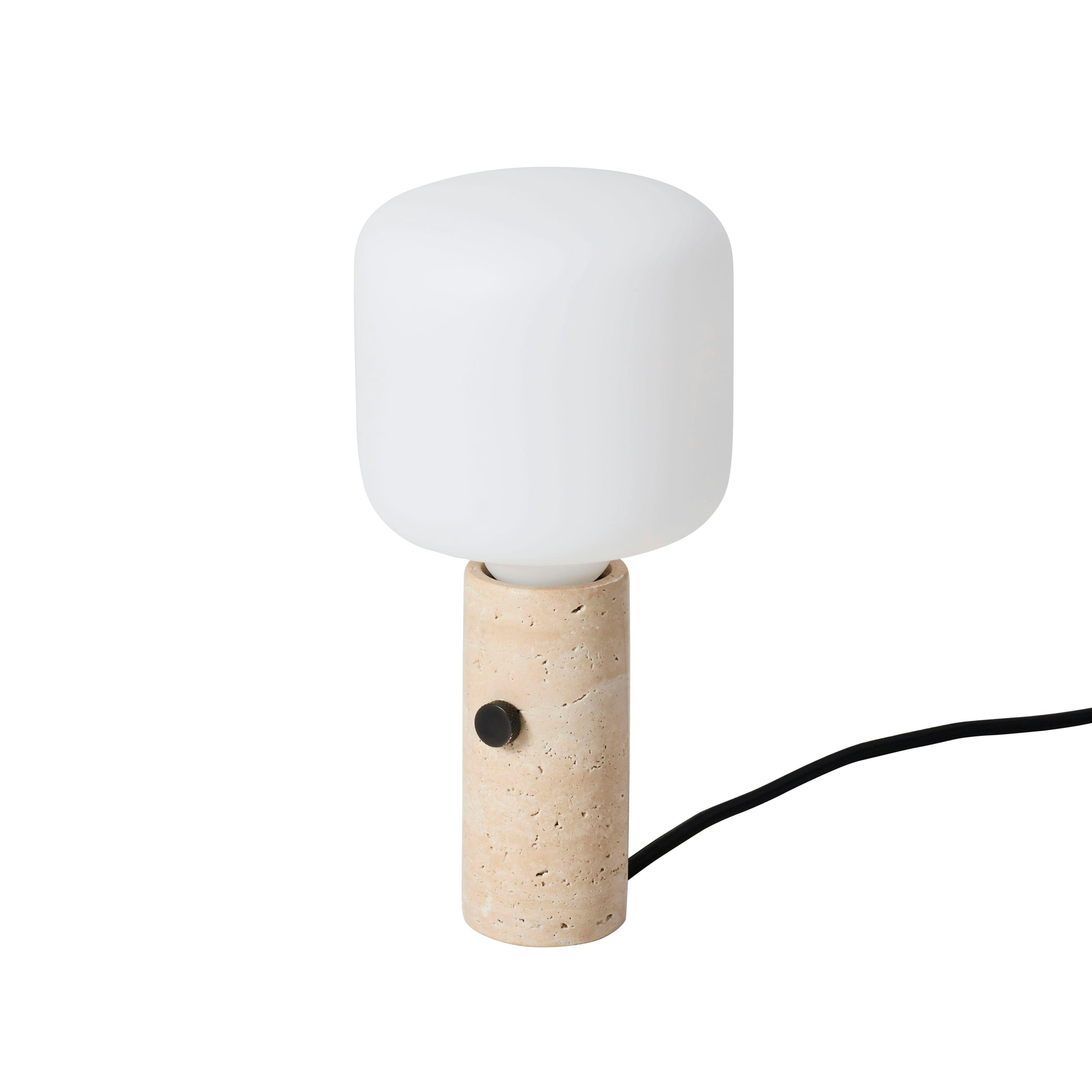 Víceúčelová lampa CORE krémový travertin