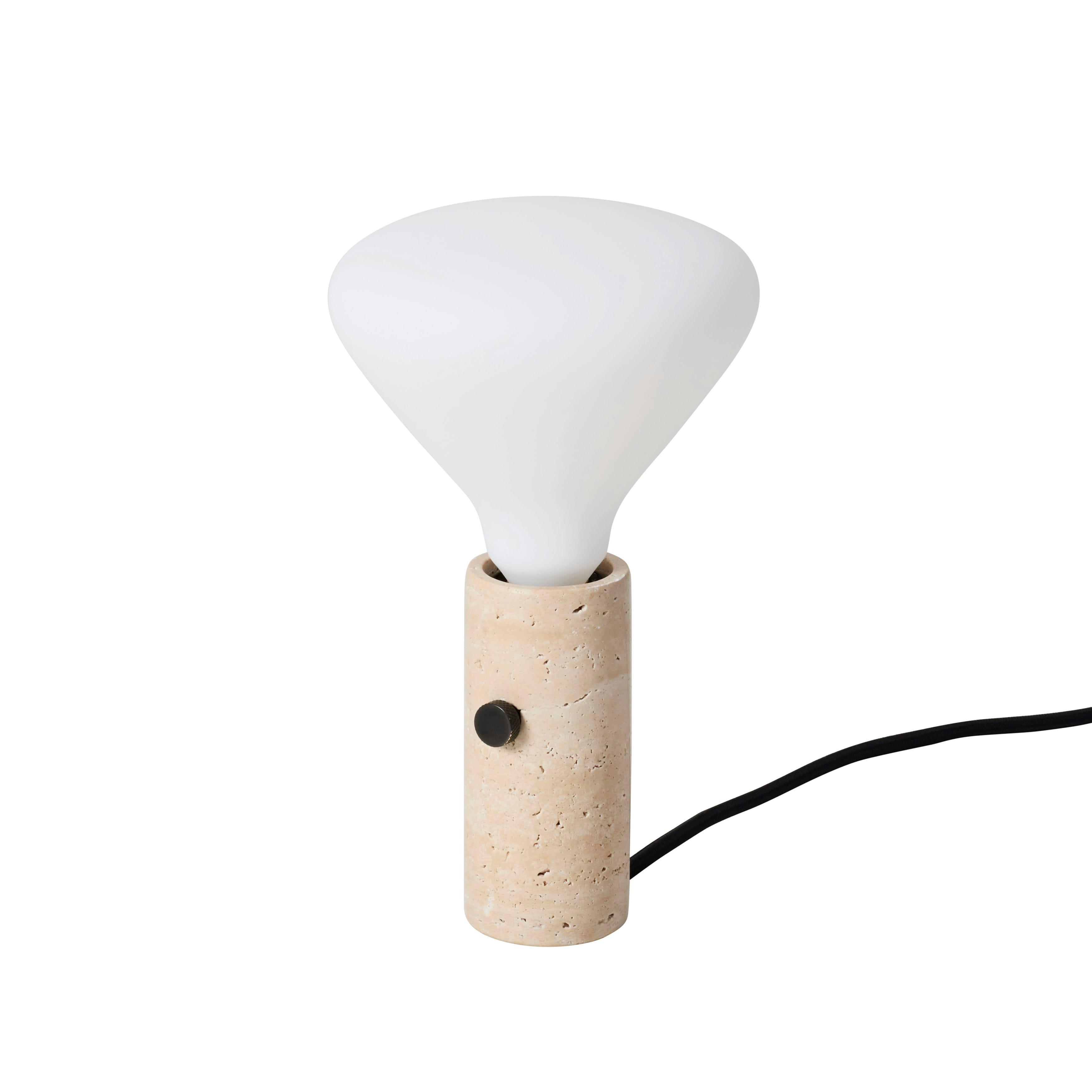 Víceúčelová lampa CORE krémový travertin