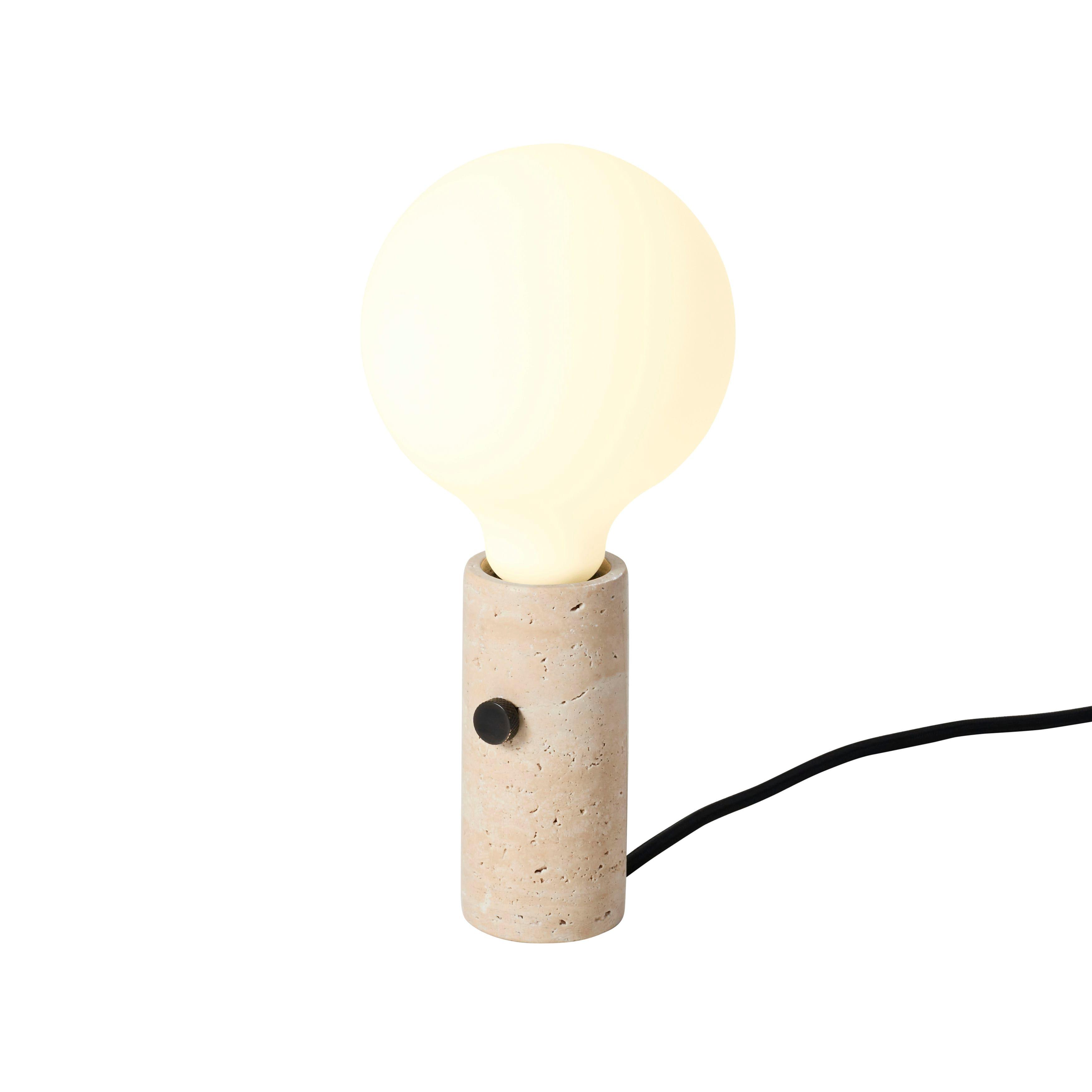 Víceúčelová lampa CORE krémový travertin