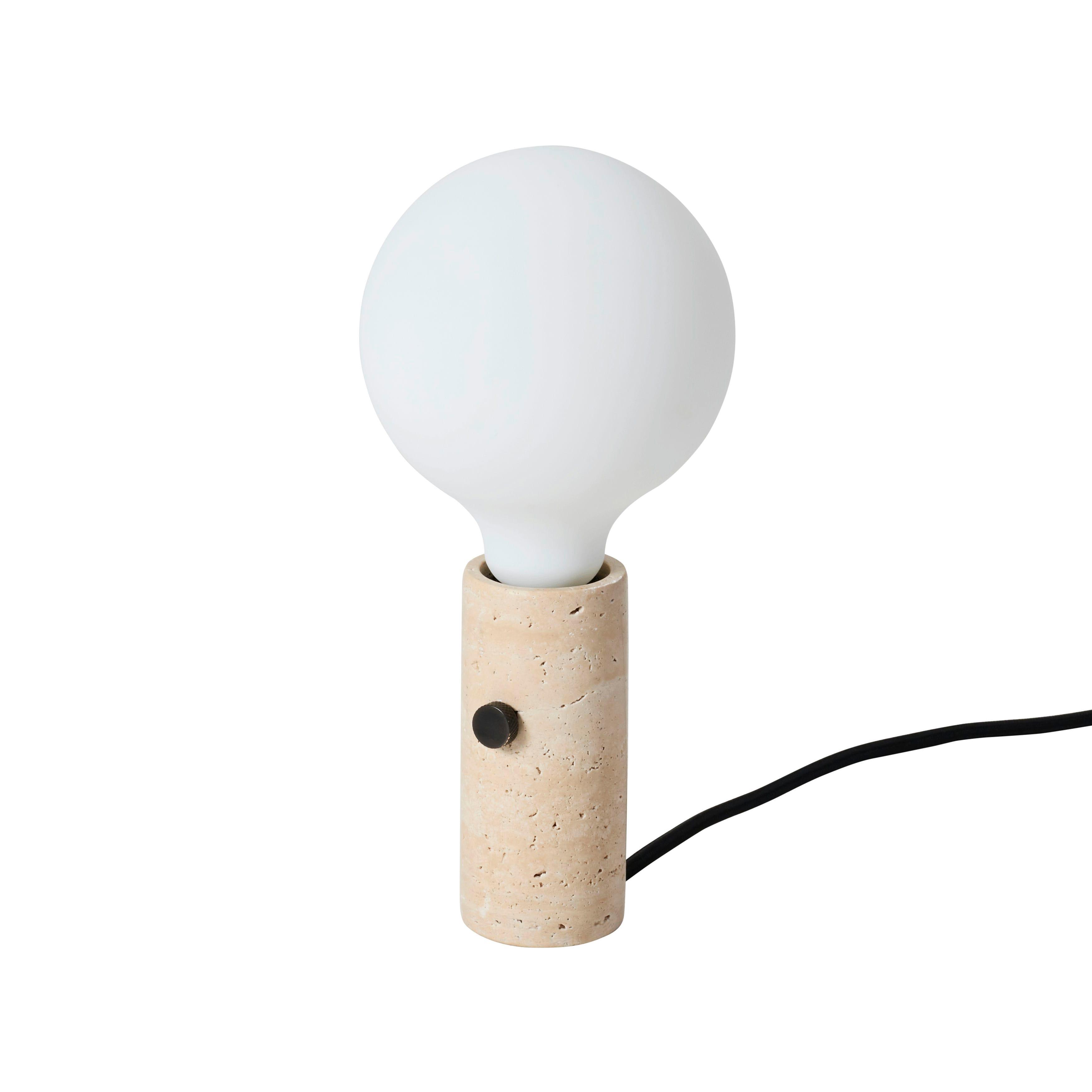 Víceúčelová lampa CORE krémový travertin