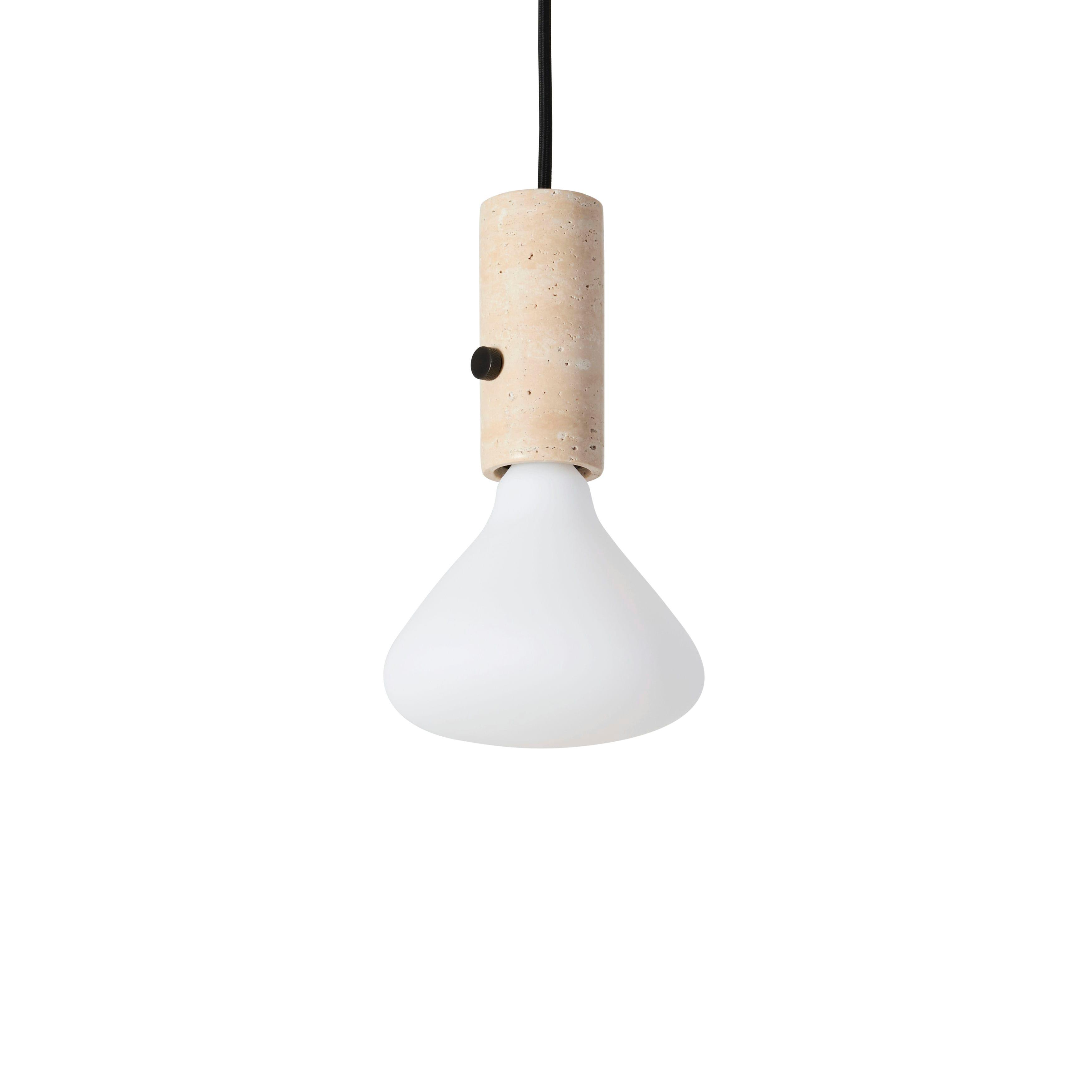 Víceúčelová lampa CORE krémový travertin