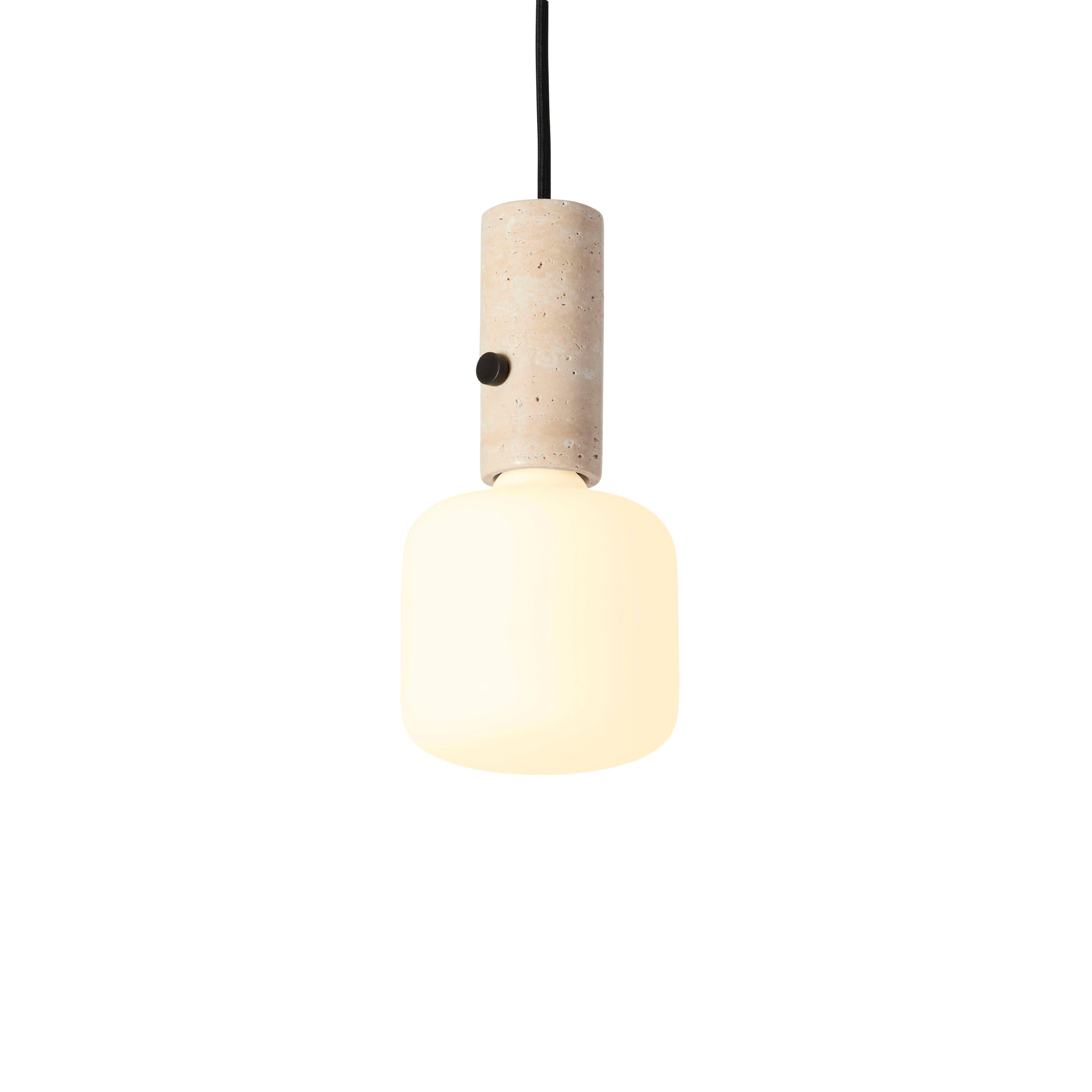 Víceúčelová lampa CORE krémový travertin