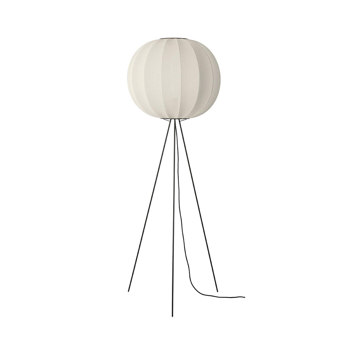 Vysoká trojnožková podlahová lampa KNIT-WIT perlová