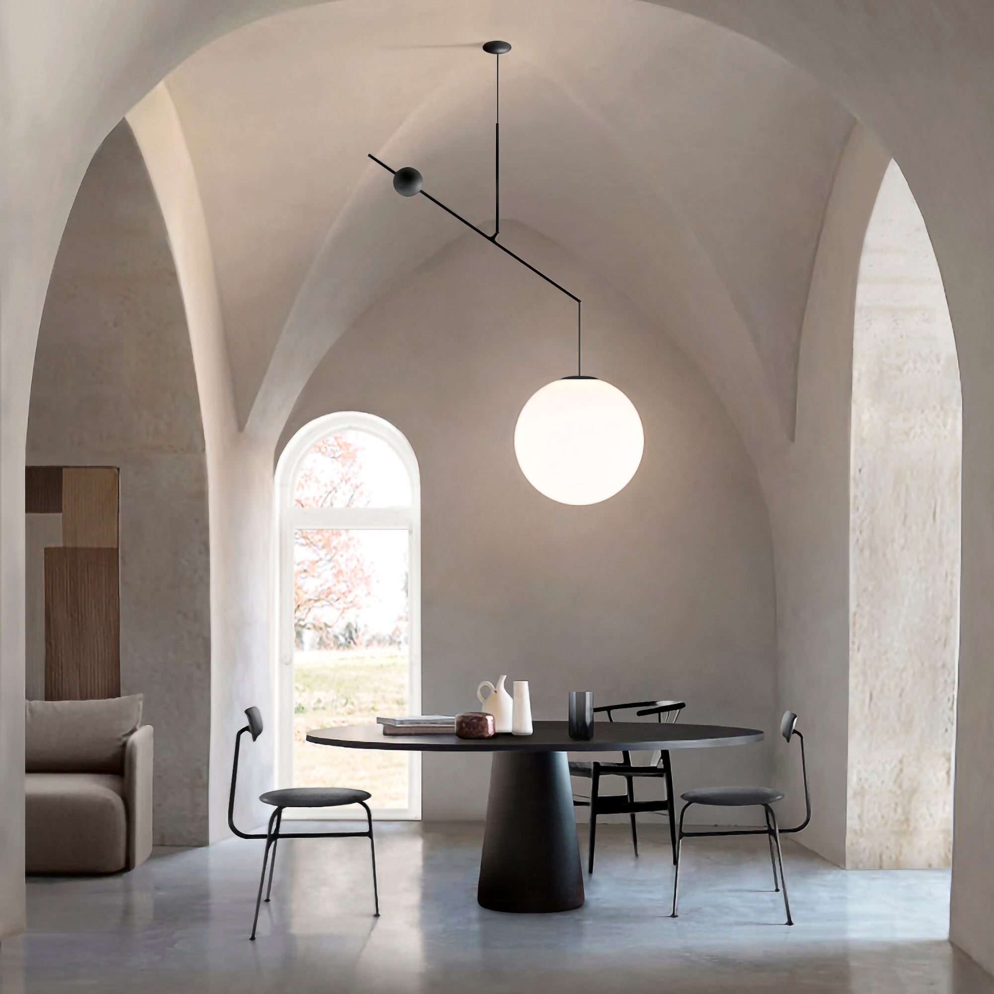 Závěsné svítidlo MALAMATA černé