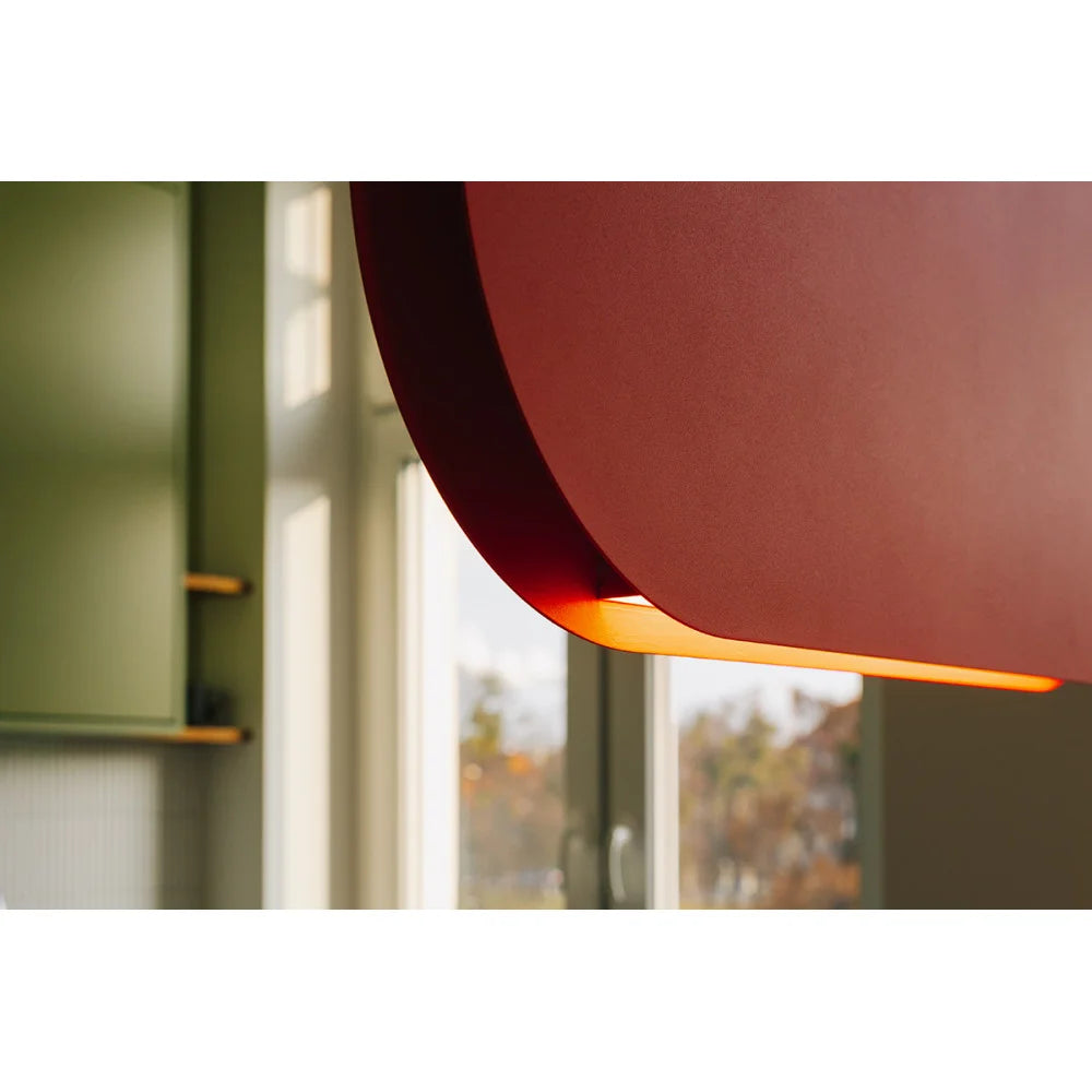 Závěsné svítidlo MALUMI červeno-oranžové