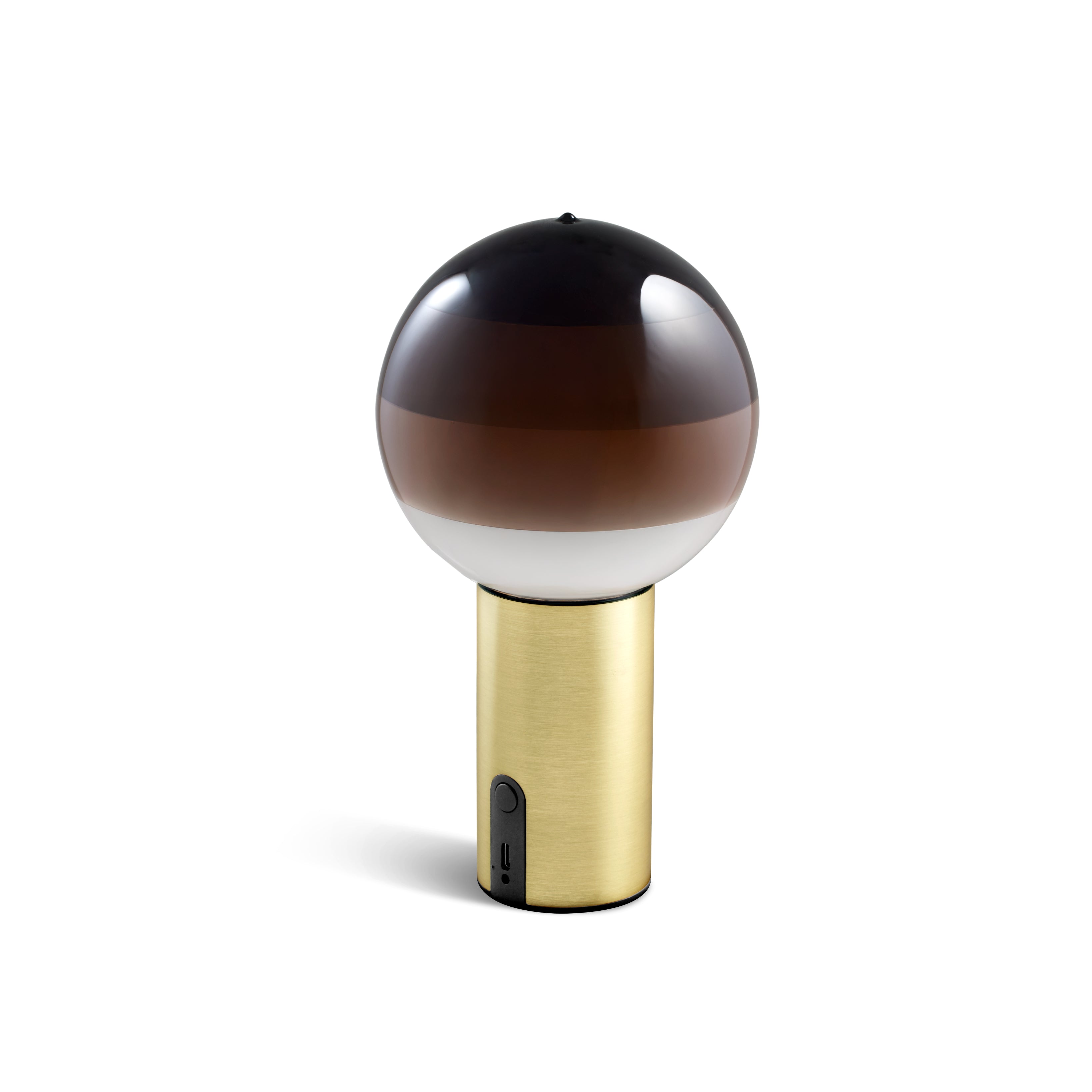 Lampa na akumulátor DIPPING čokoládová