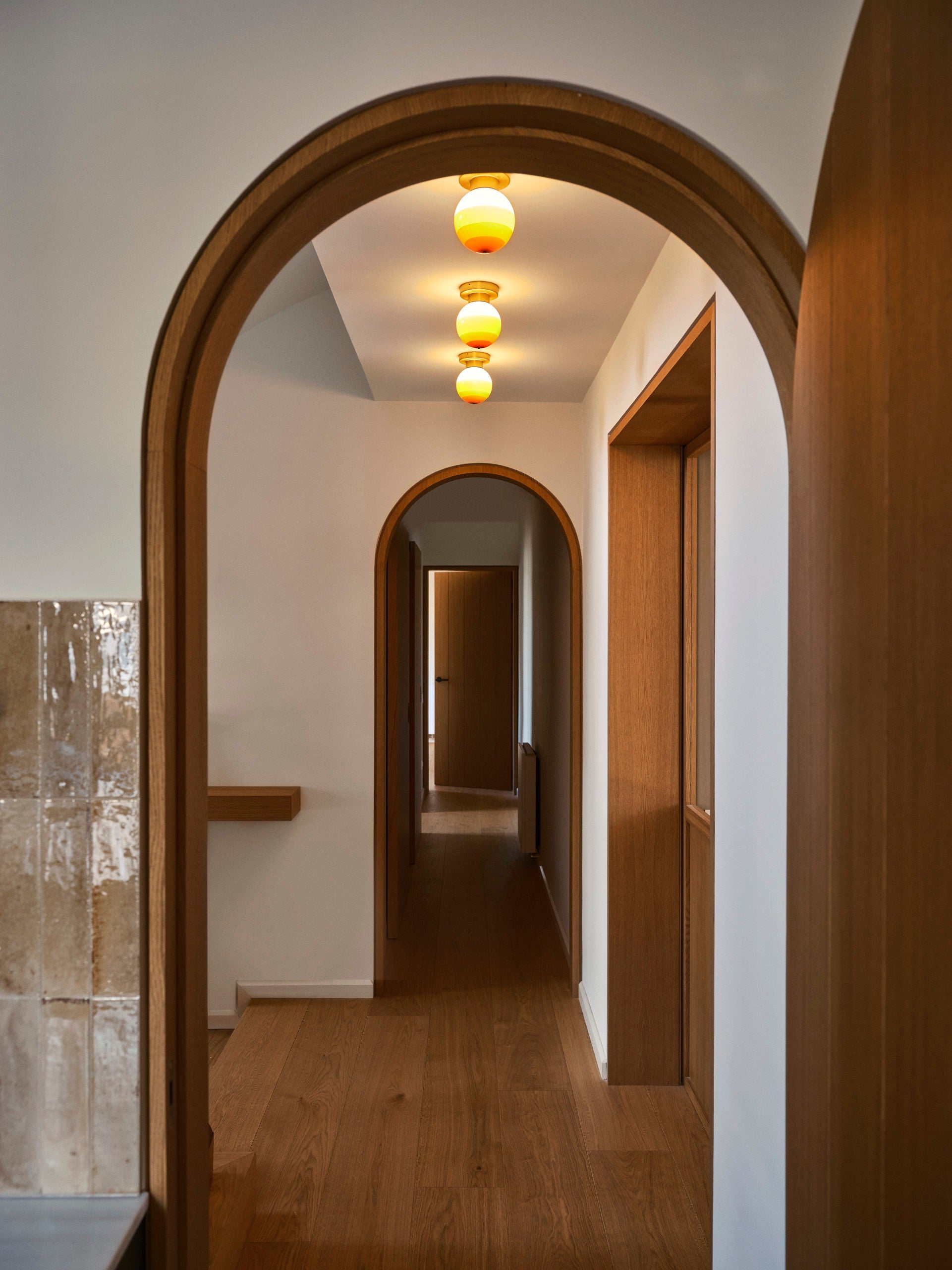 Lampa sufitowa DIPPING czekoladowy – szkło