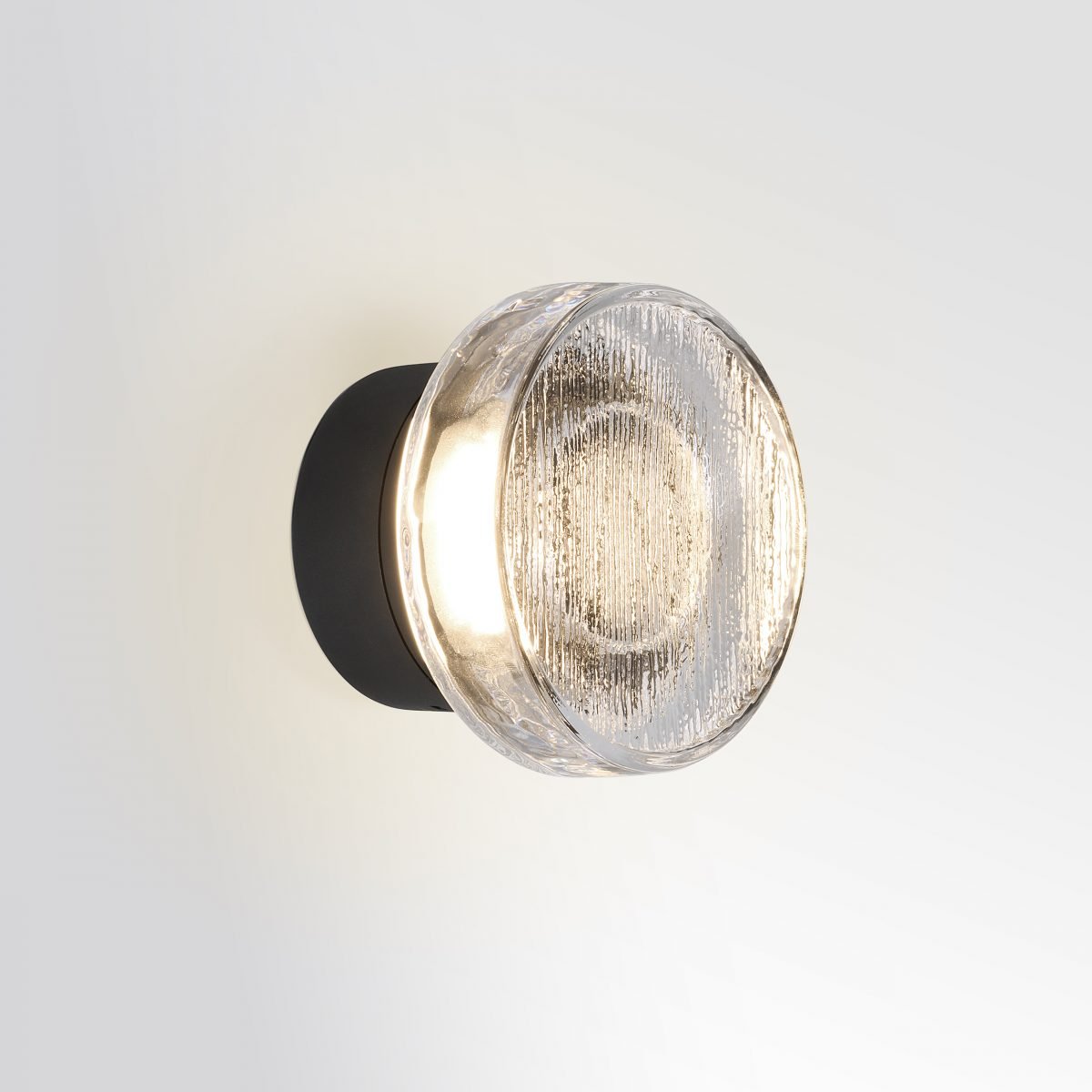 Venkovní lampa ROC černá se sklem