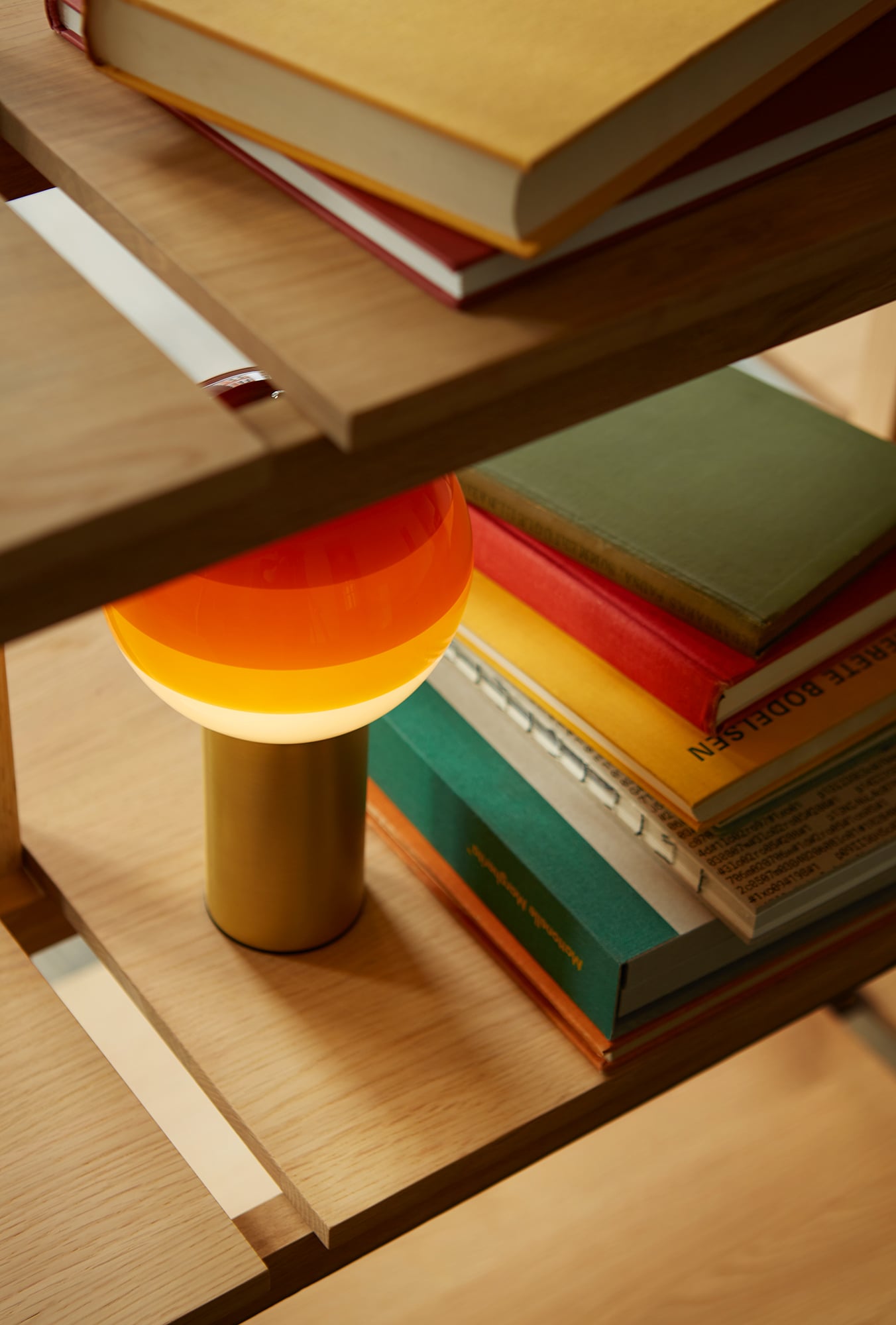Lampa na akumulátor DIPPING čokoládová