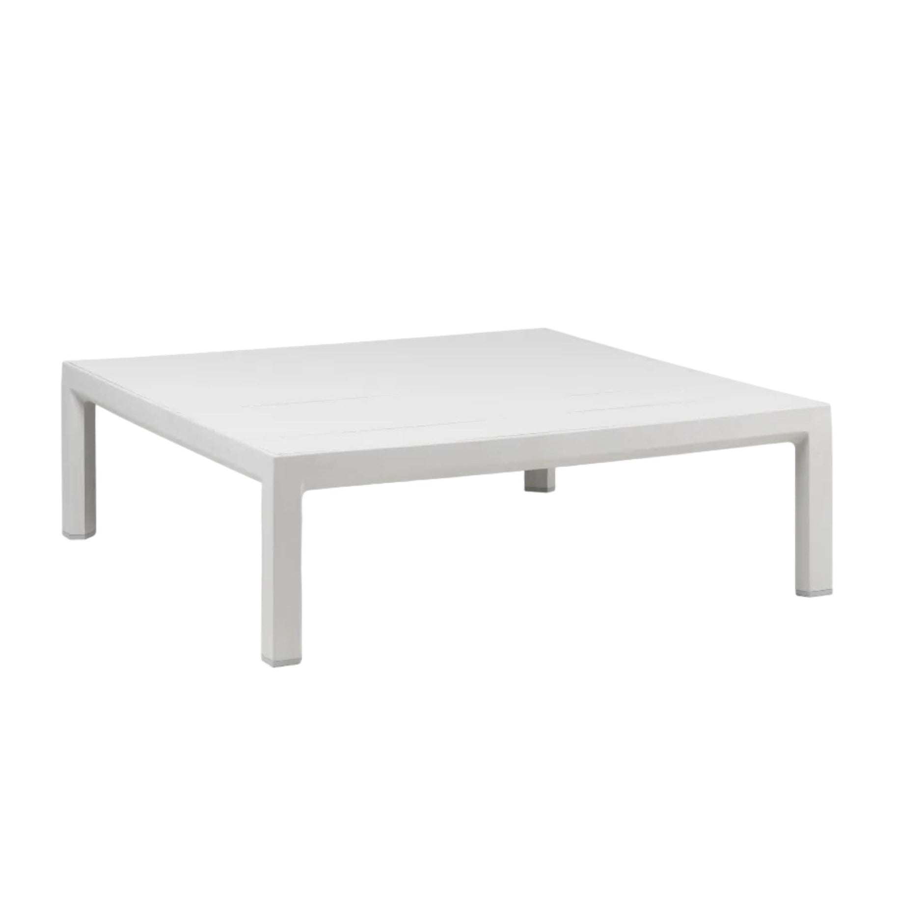 Čtvercový venkovní boční stolek MAXIMO křídový