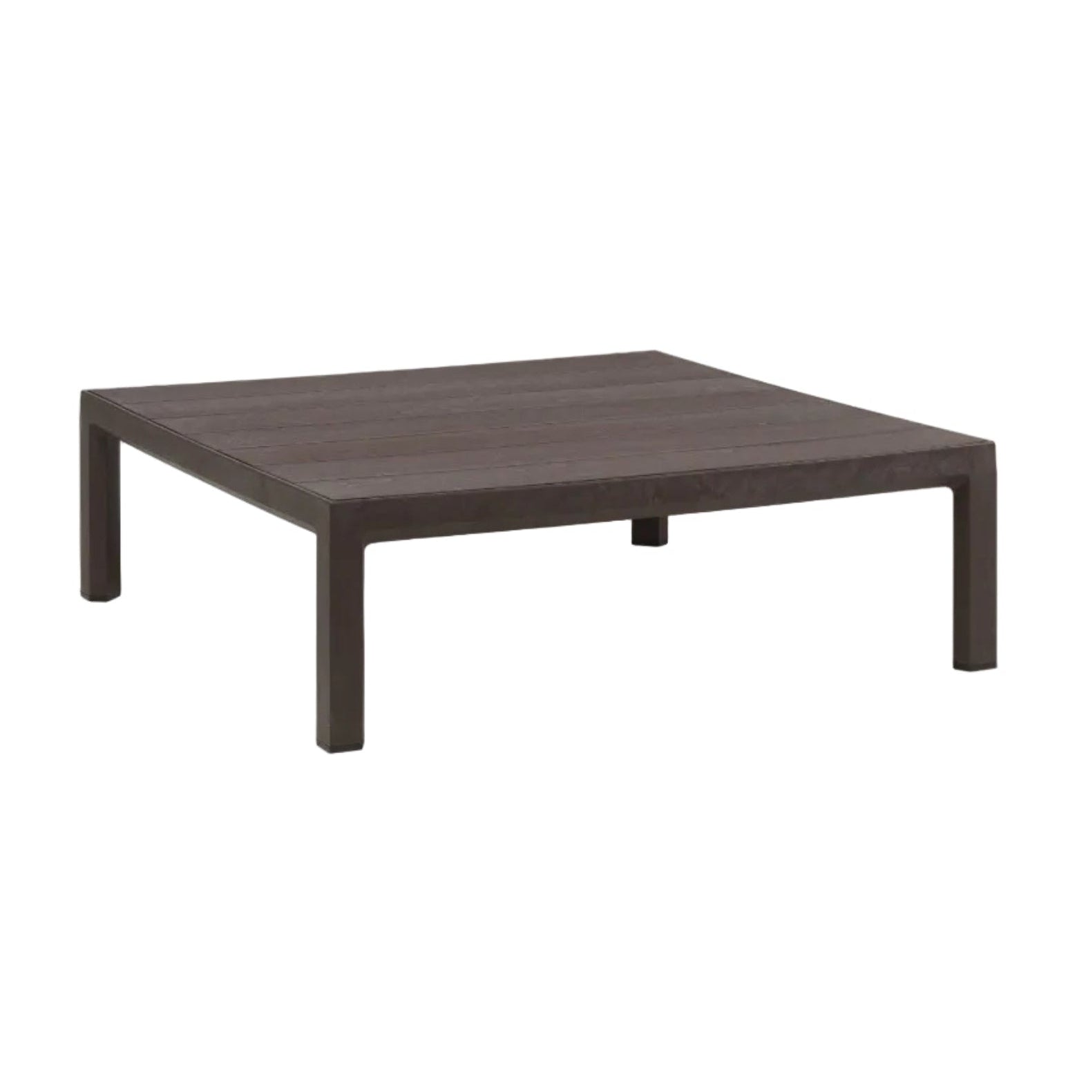 MAXIMO Square Outdoor Side Table in Earthy Brown