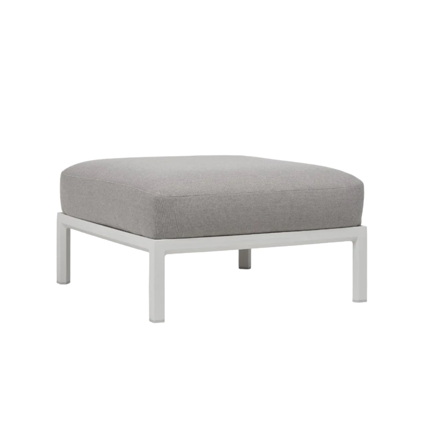MAXIMO Outdoor Pouf in Gray with Chalk Base
