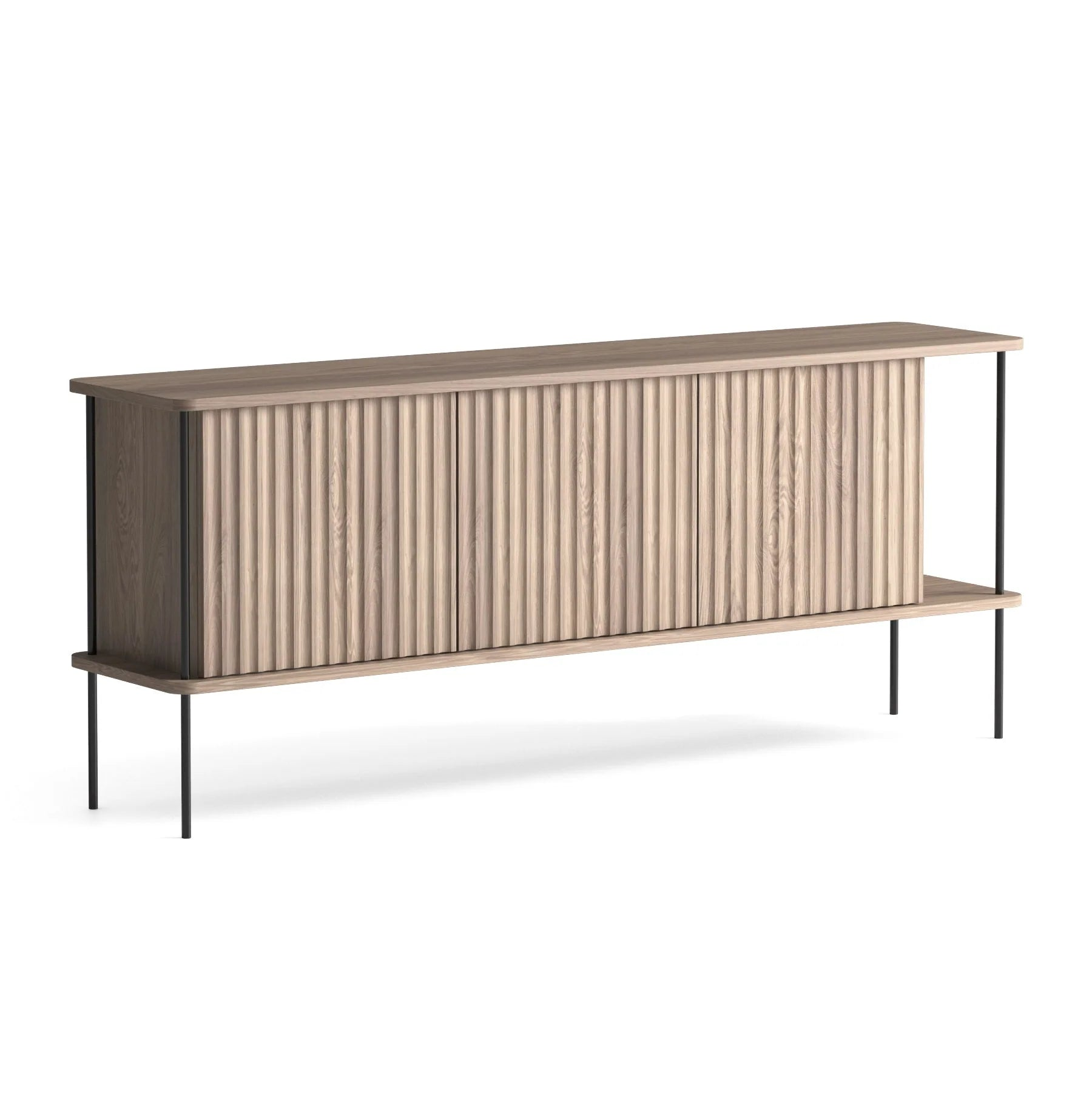 Komoda MAYA bledě bílá z dubového dřeva