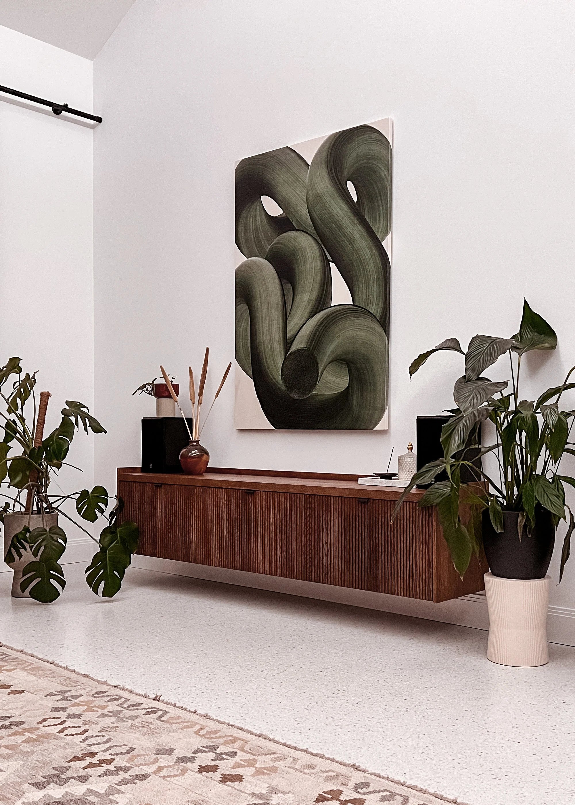 Nástěnná skříňka RTV MEDA tmavé dubové dřevo