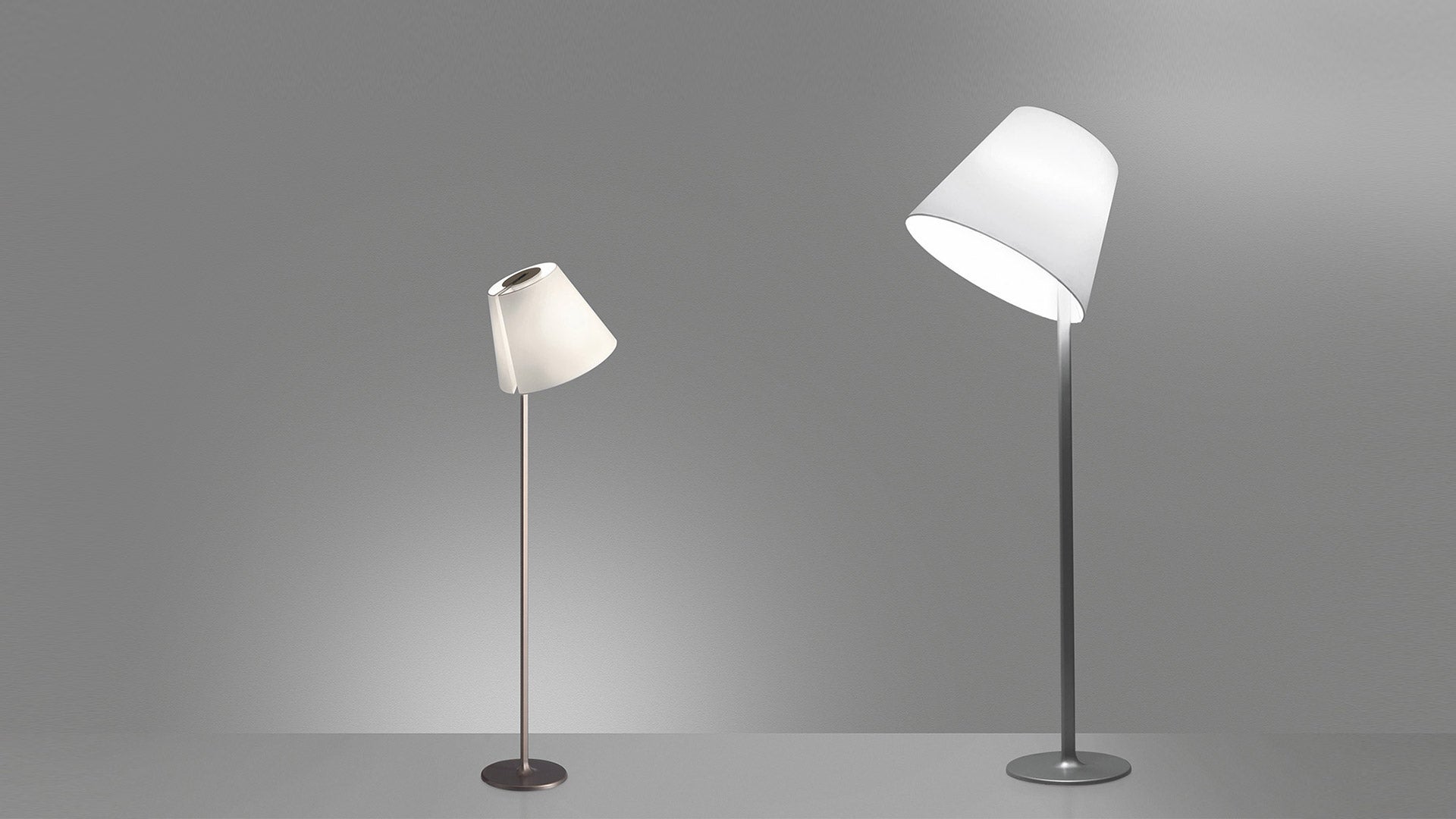 Floor lamp MELAMPO gray base