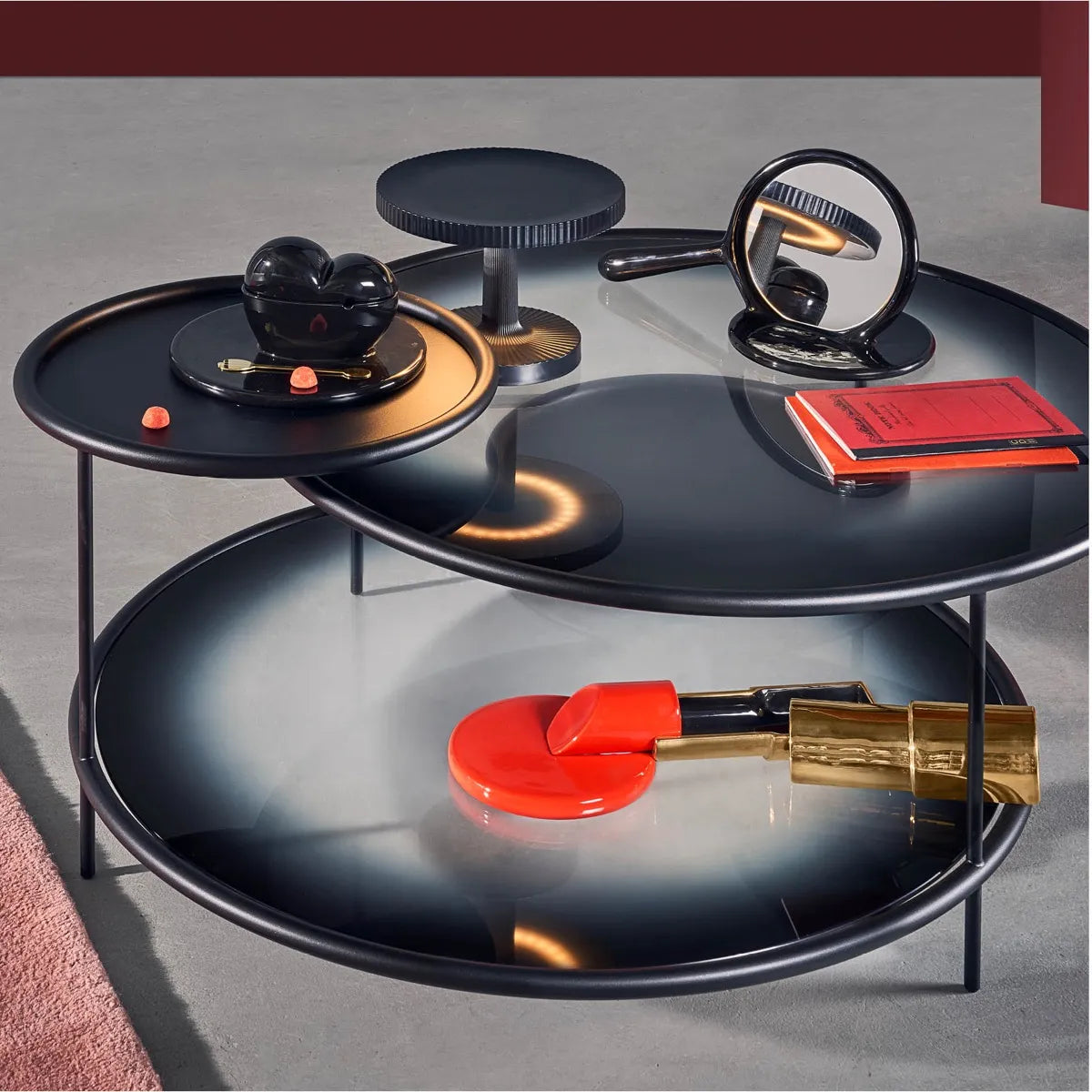 Úložný box KISS ME zlatý