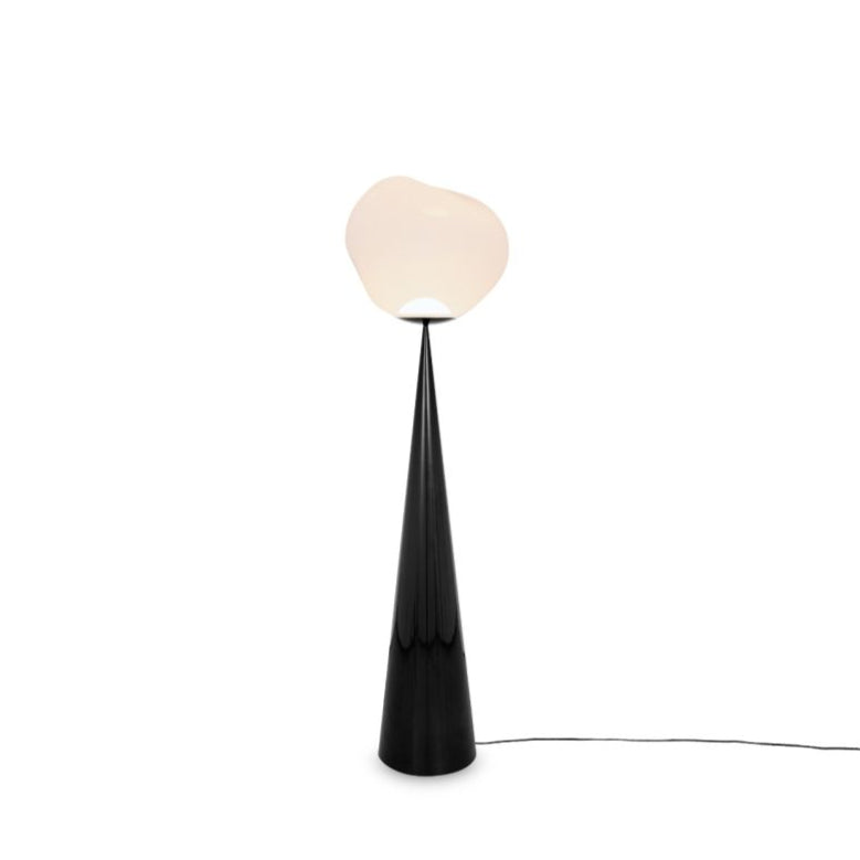 Melt underground floor lamp with a black base