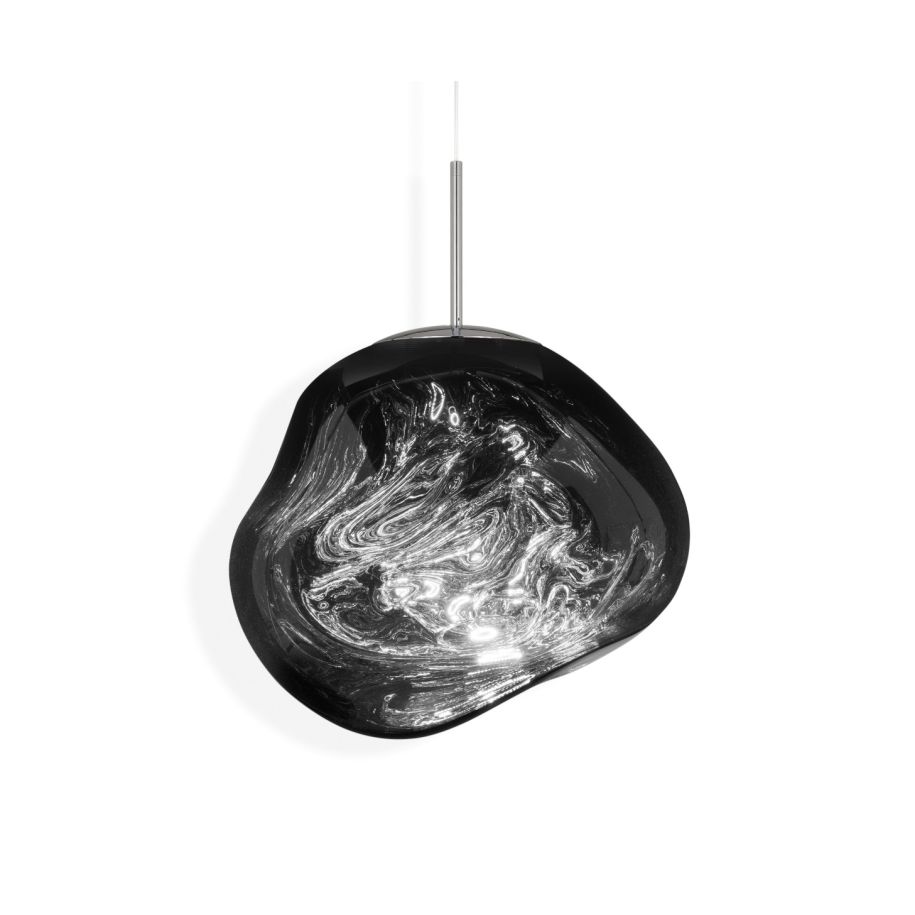 Silver melt hanging lamp