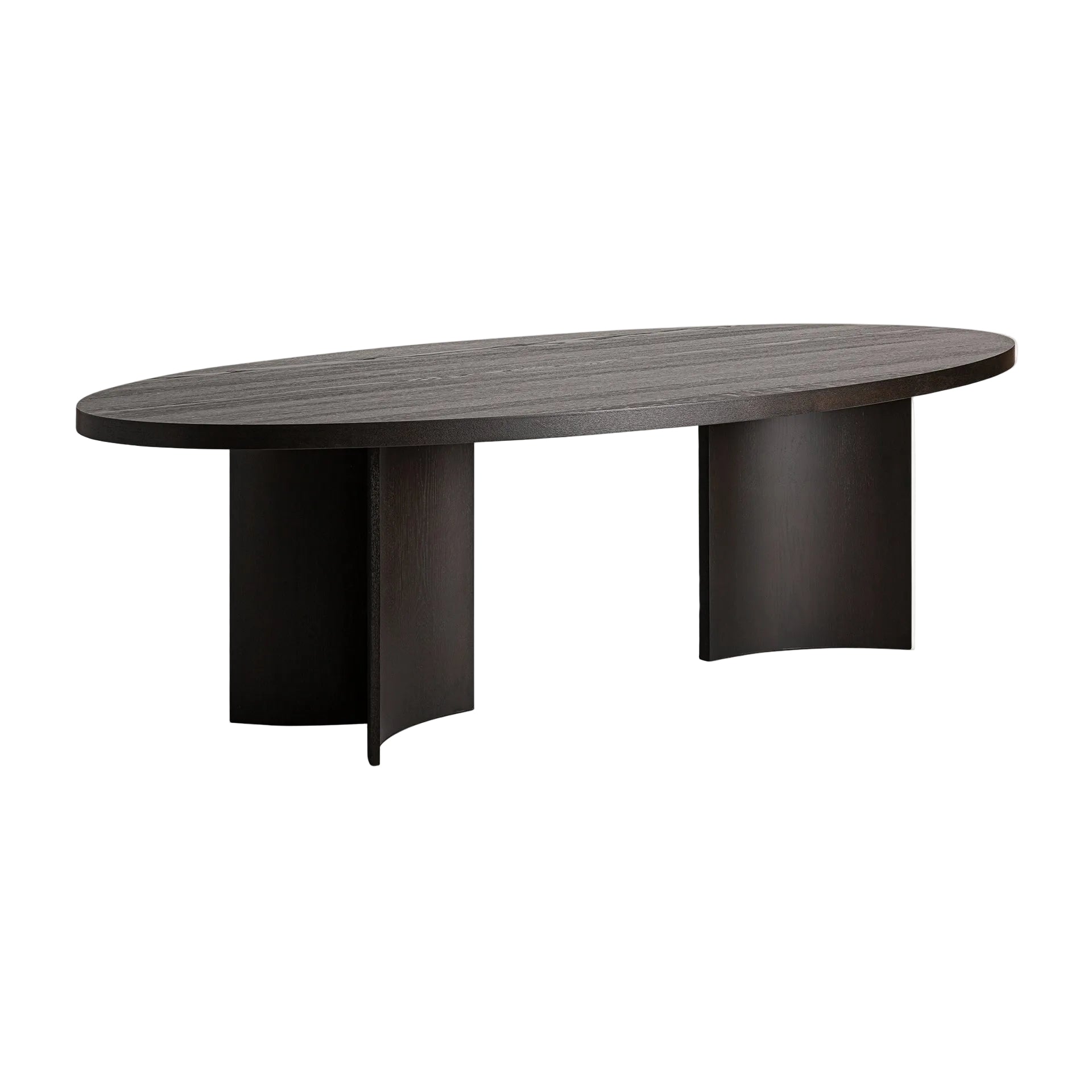 NEUVIC Dark Oak Veneer Oval Table