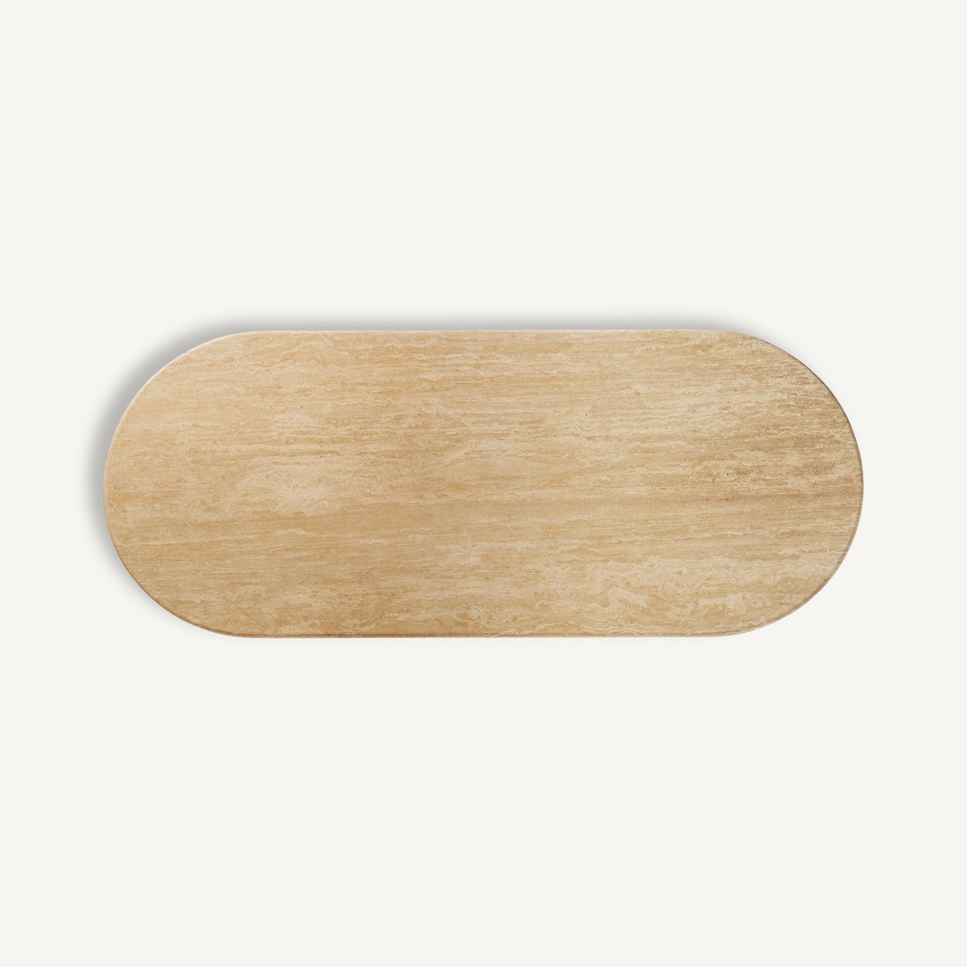 Oval Table THIENNES Beige Travertine