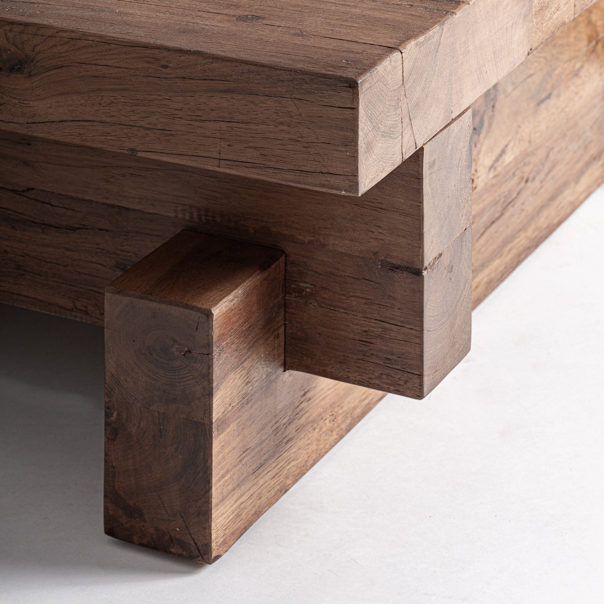 BRUTALIST Coffee Table Recycled Wood