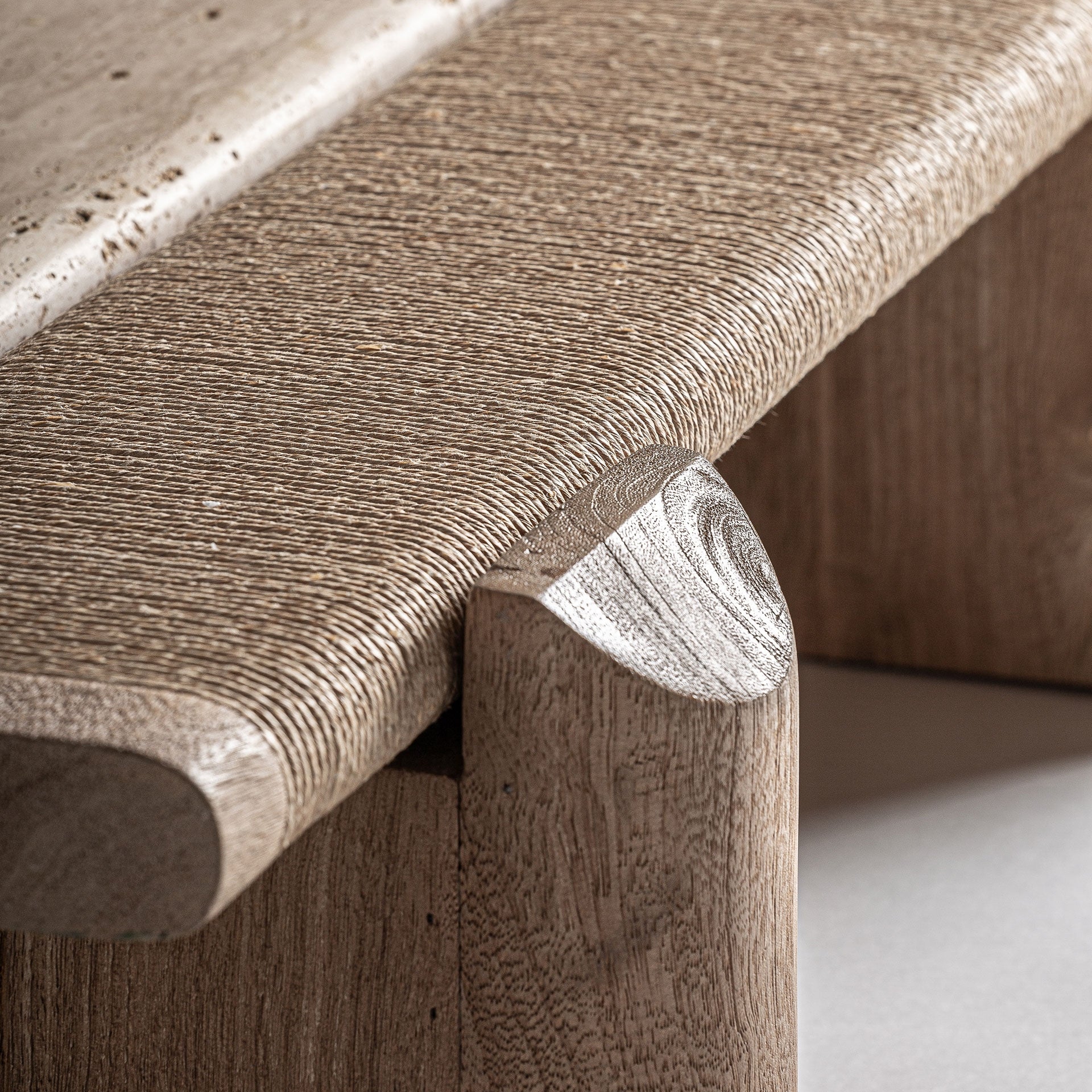 Konferenční stolek JACQUARD mango dřevo s mramorem