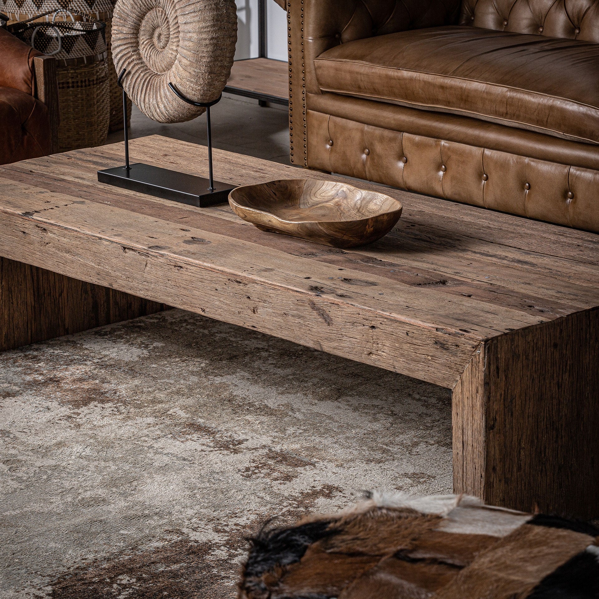 SAMSUN Coffee Table Recycled Wood