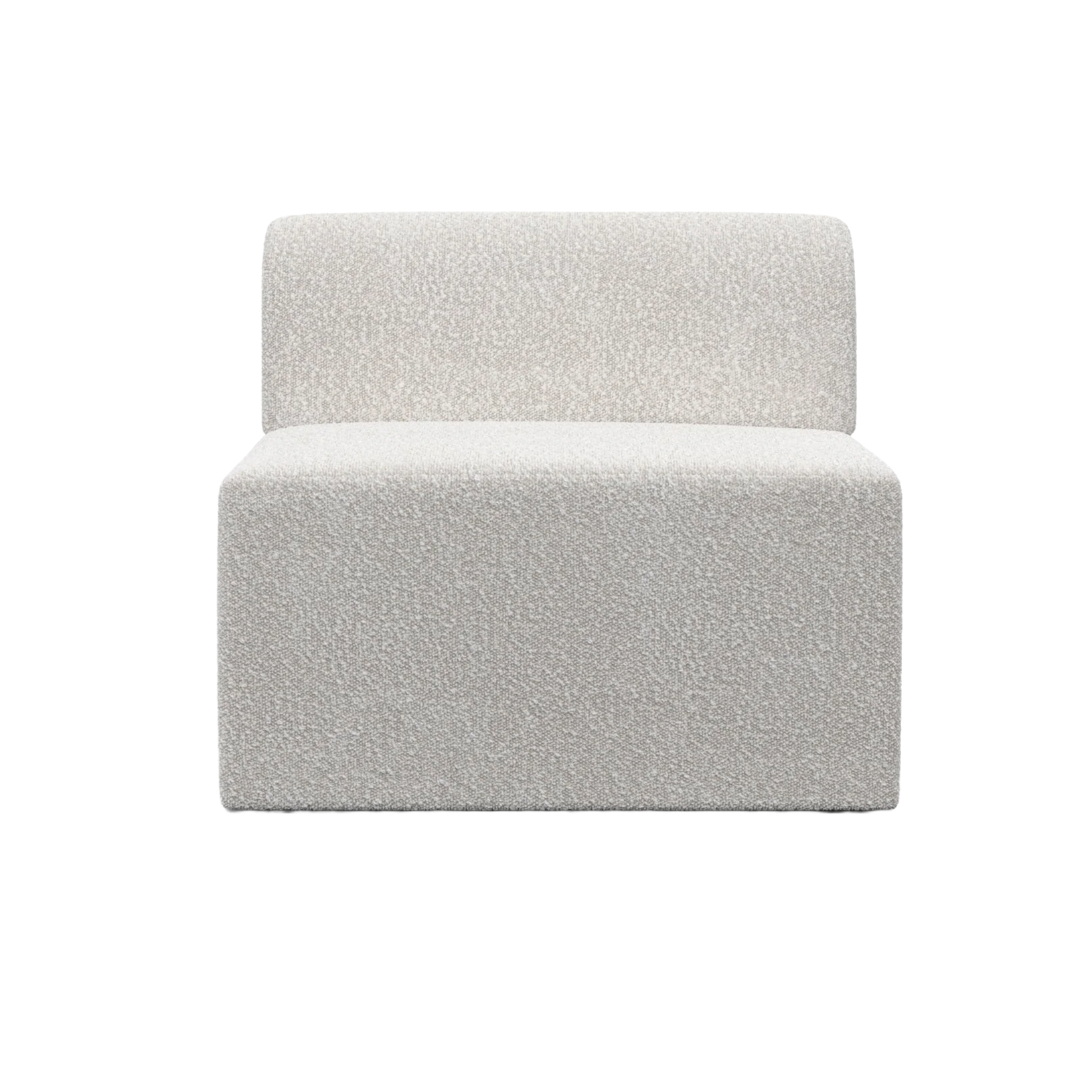 Modular Sofa TORI - White Boucle Center Module